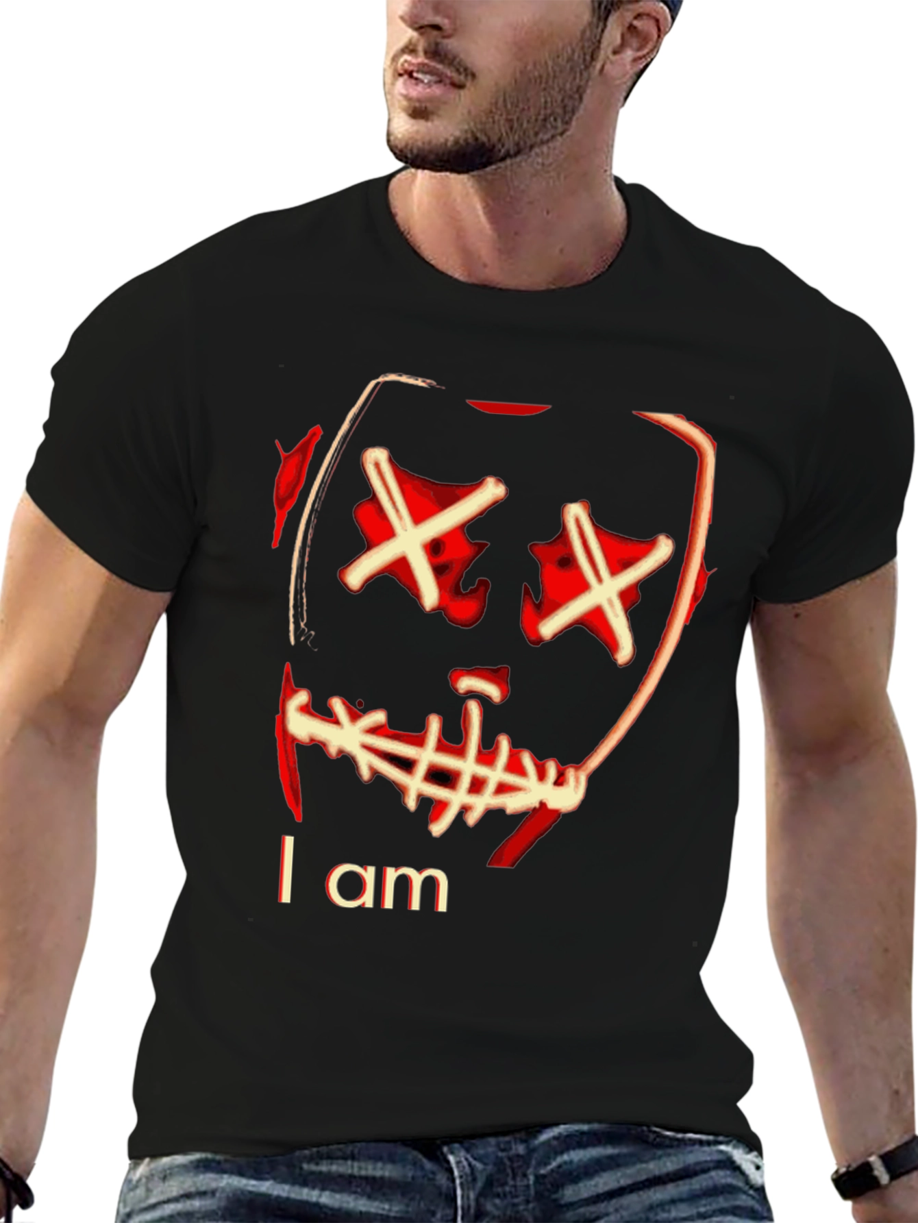 I Am Purge Mask Graphic T-Shirt