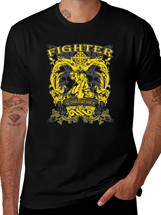 Fighter Combat T-Shirt - Martial Arts Inspired Design