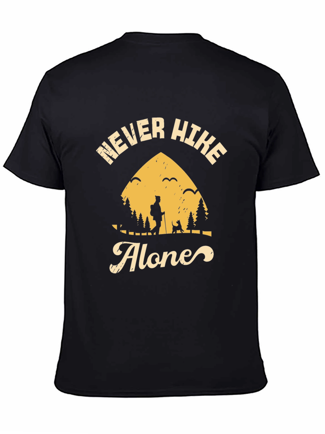 Never Hike Alone Graphic Tee - Adventure Awaits!