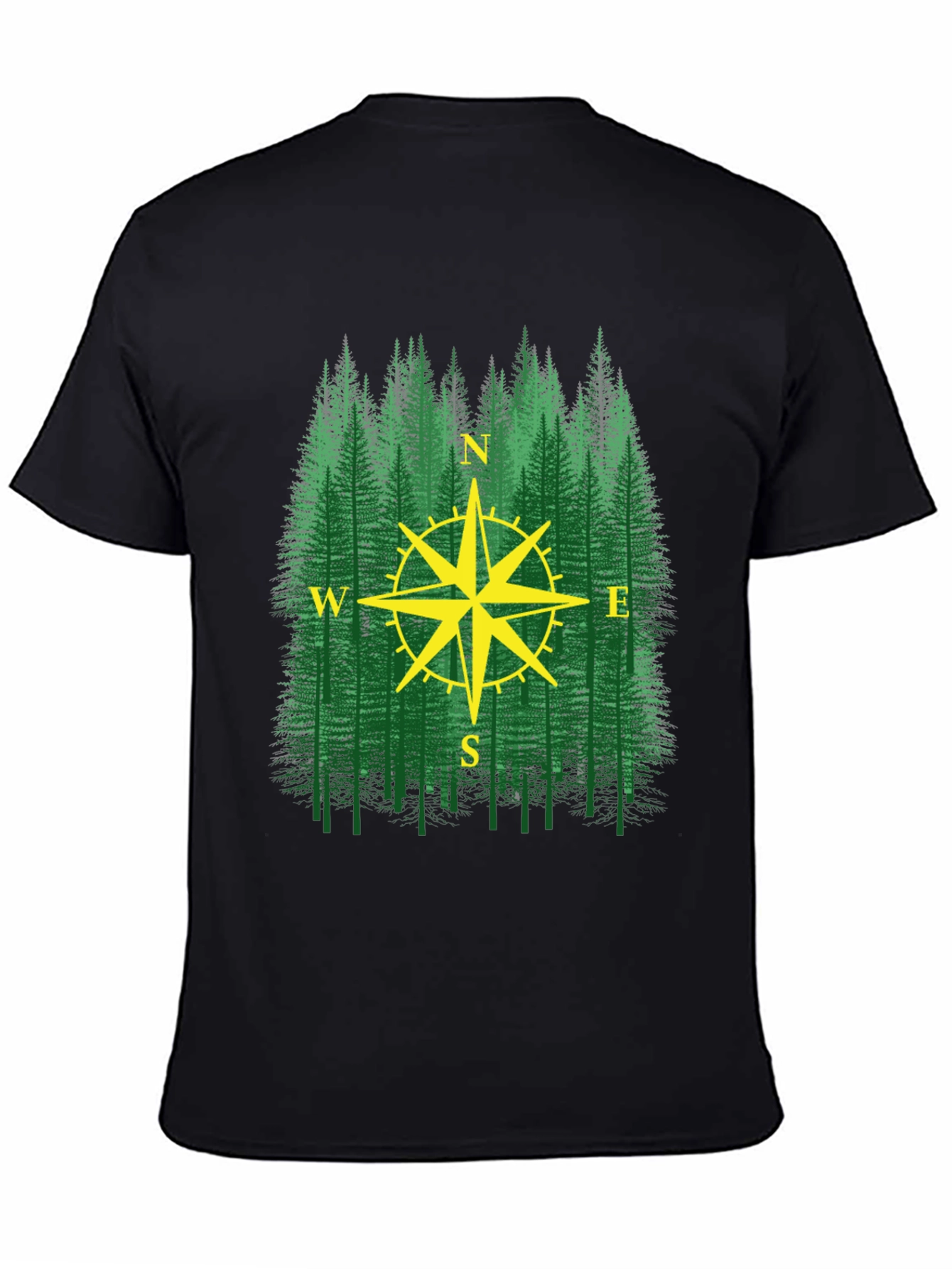 Forest Compass Graphic T-Shirt - Adventure Ready