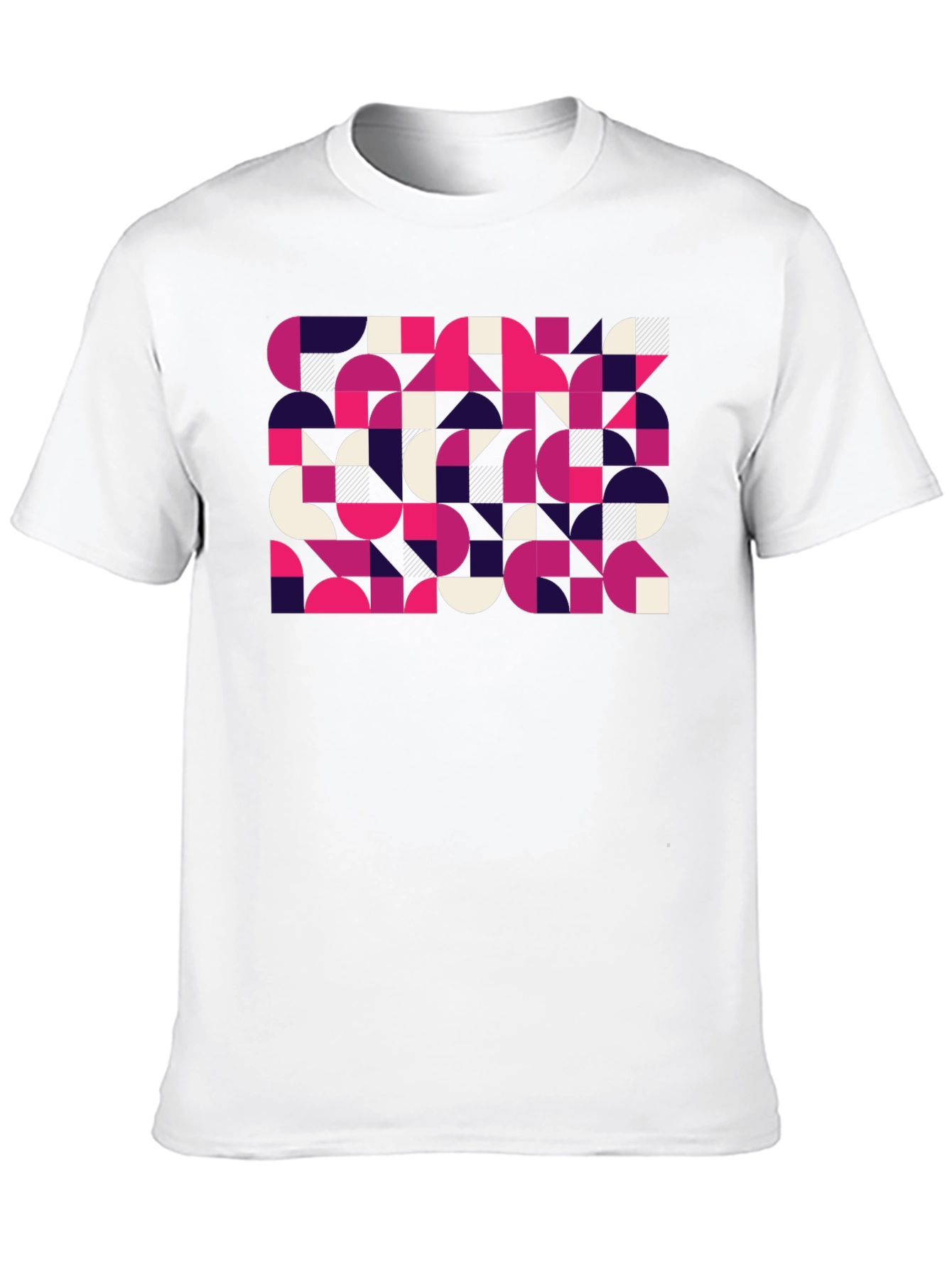 Abstract Graphic Print Black T-Shirt