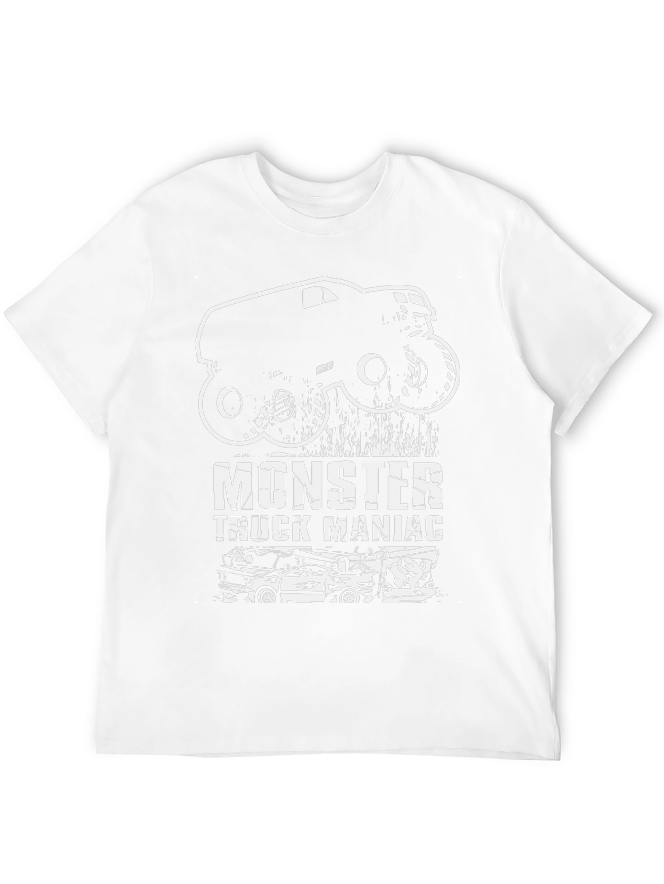 Monster Truck Maniac Graphic T-Shirt - Black