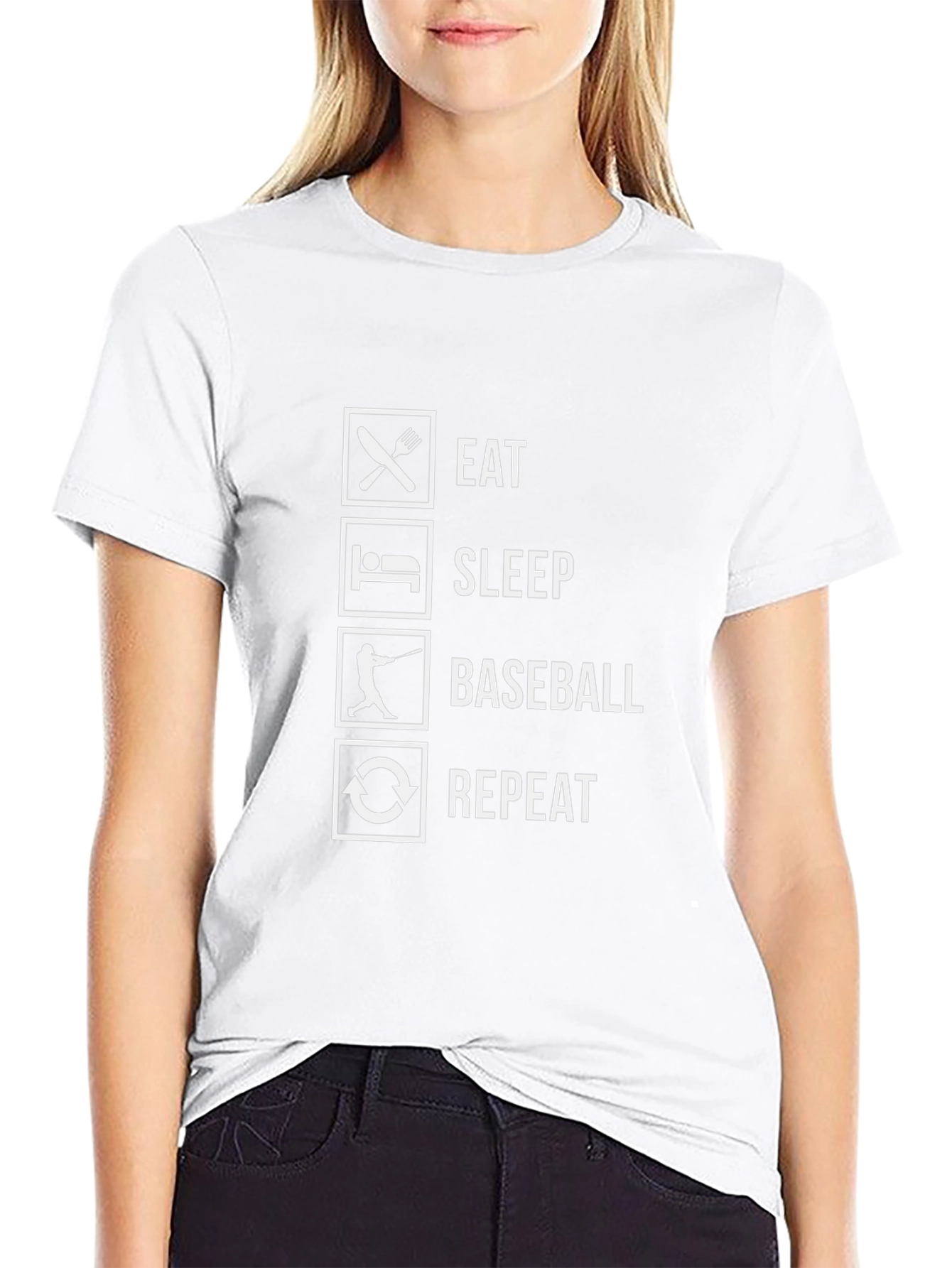 Eat Sleep Baseball Repeat T-Shirt