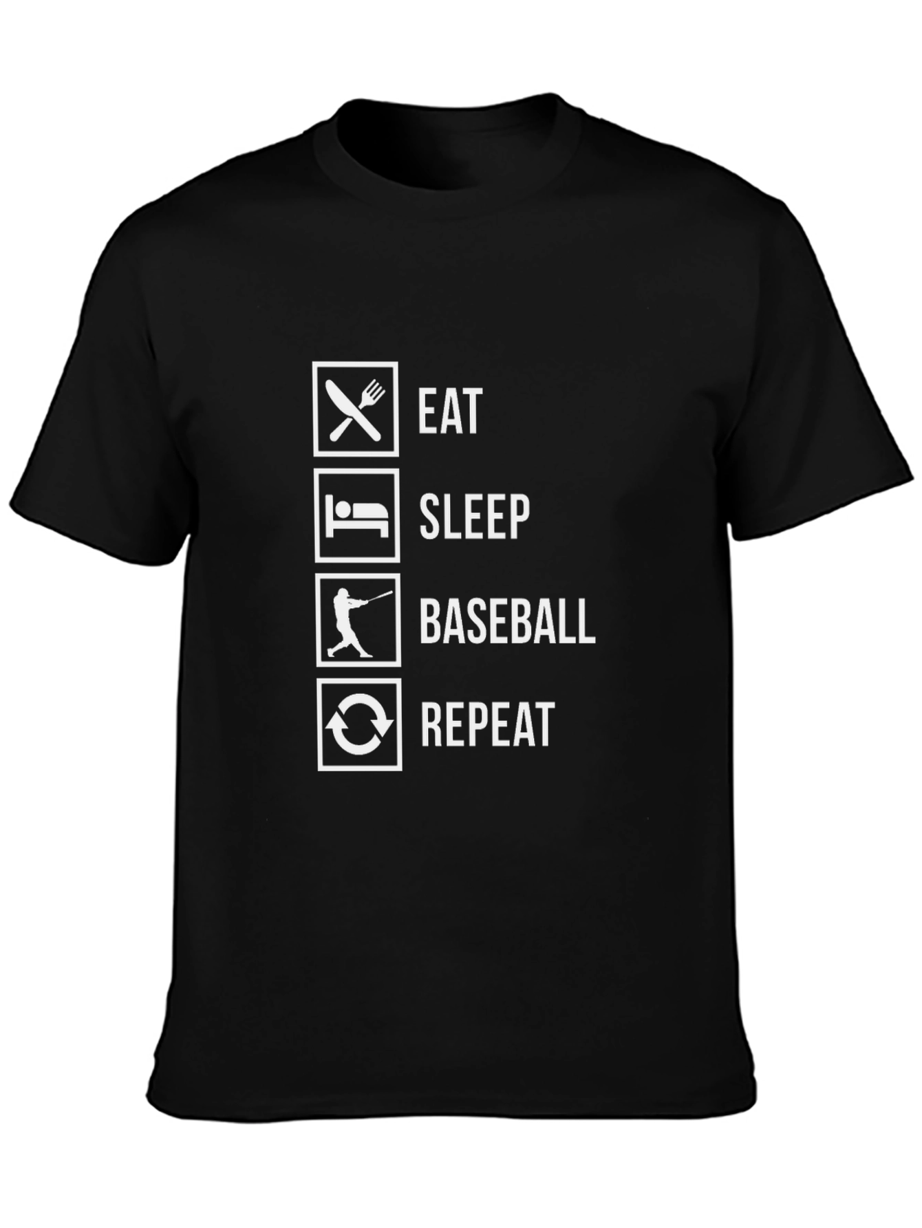 Eat Sleep Baseball Repeat T-Shirt