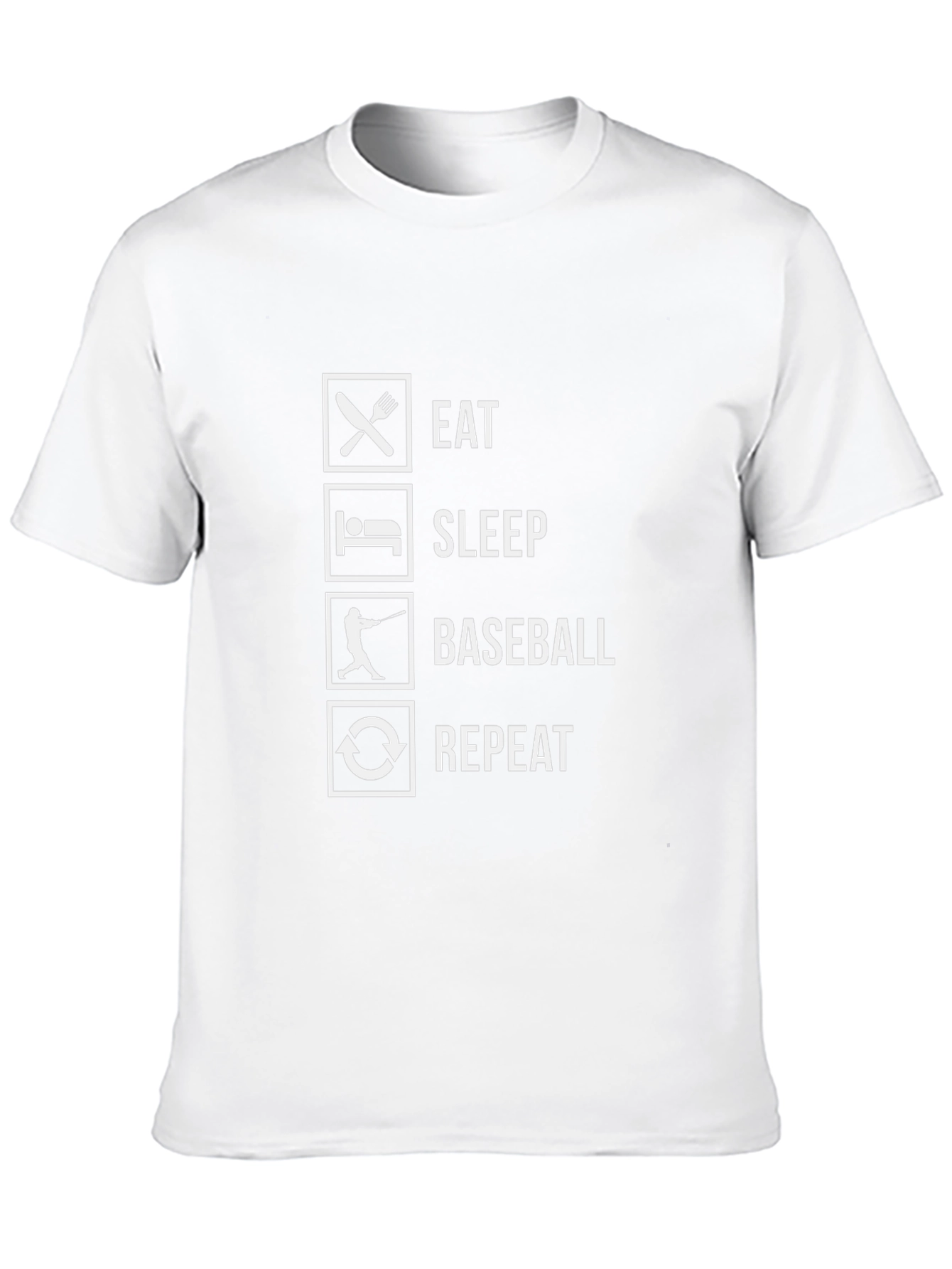 Eat Sleep Baseball Repeat T-Shirt
