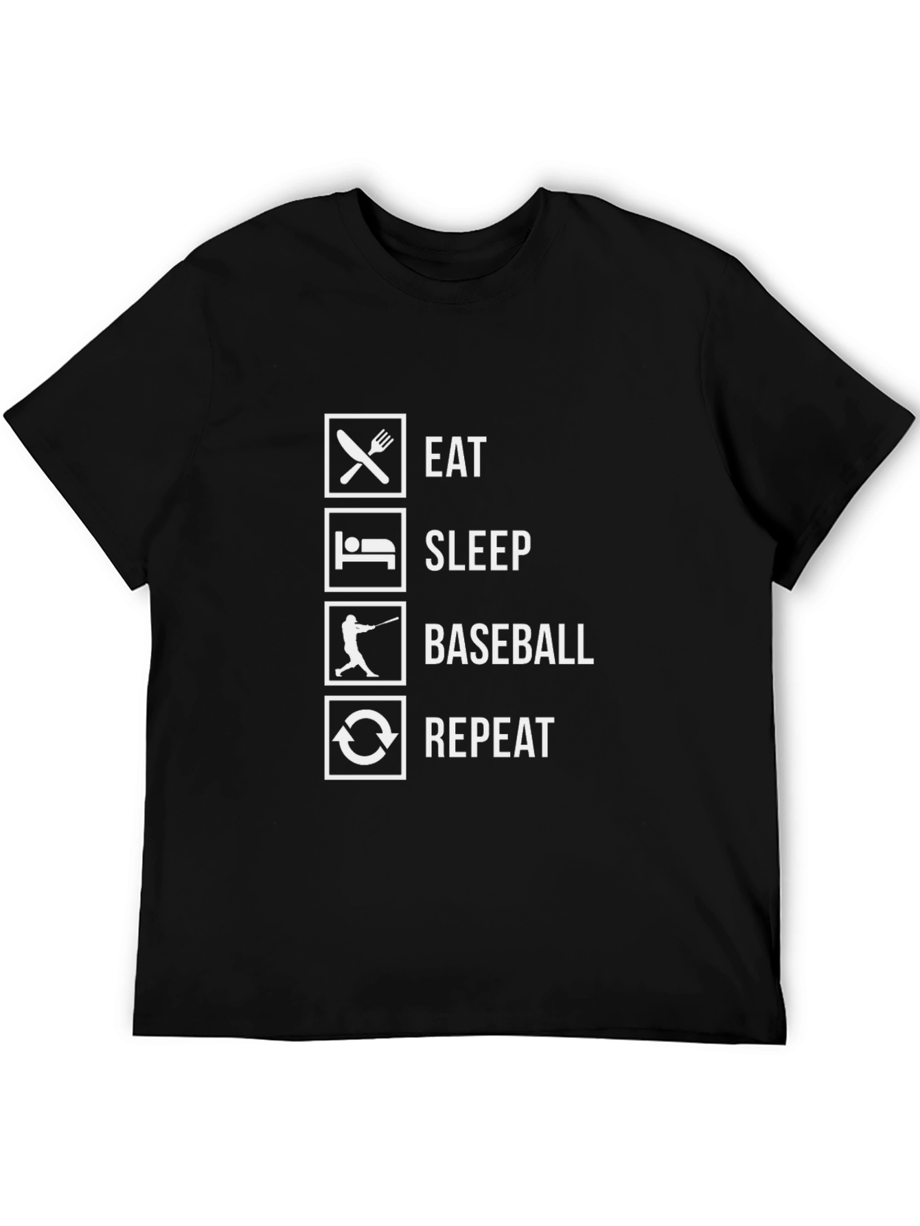 Eat Sleep Baseball Repeat T-Shirt