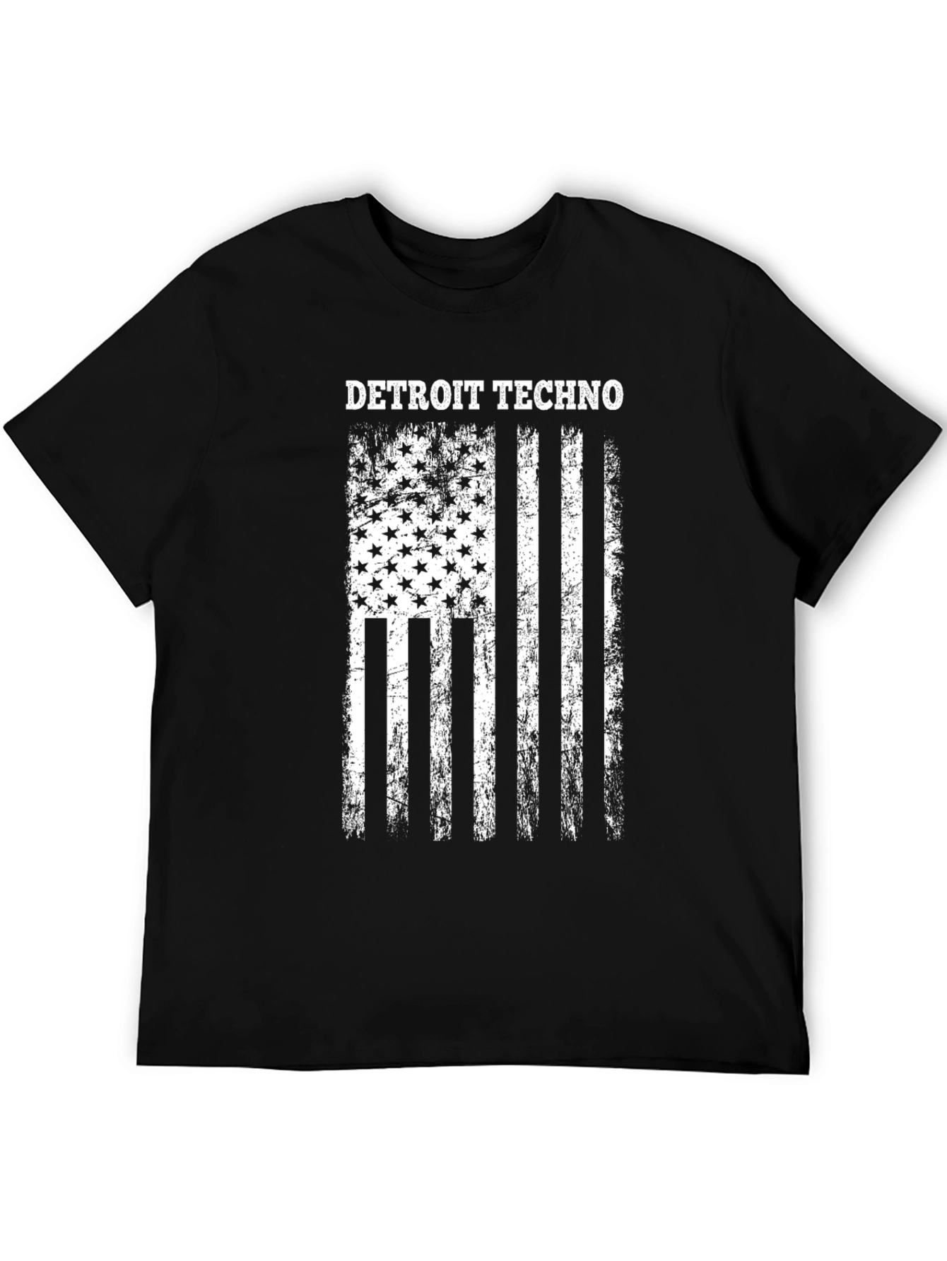 Detroit Techno Flag Graphic T-Shirt
