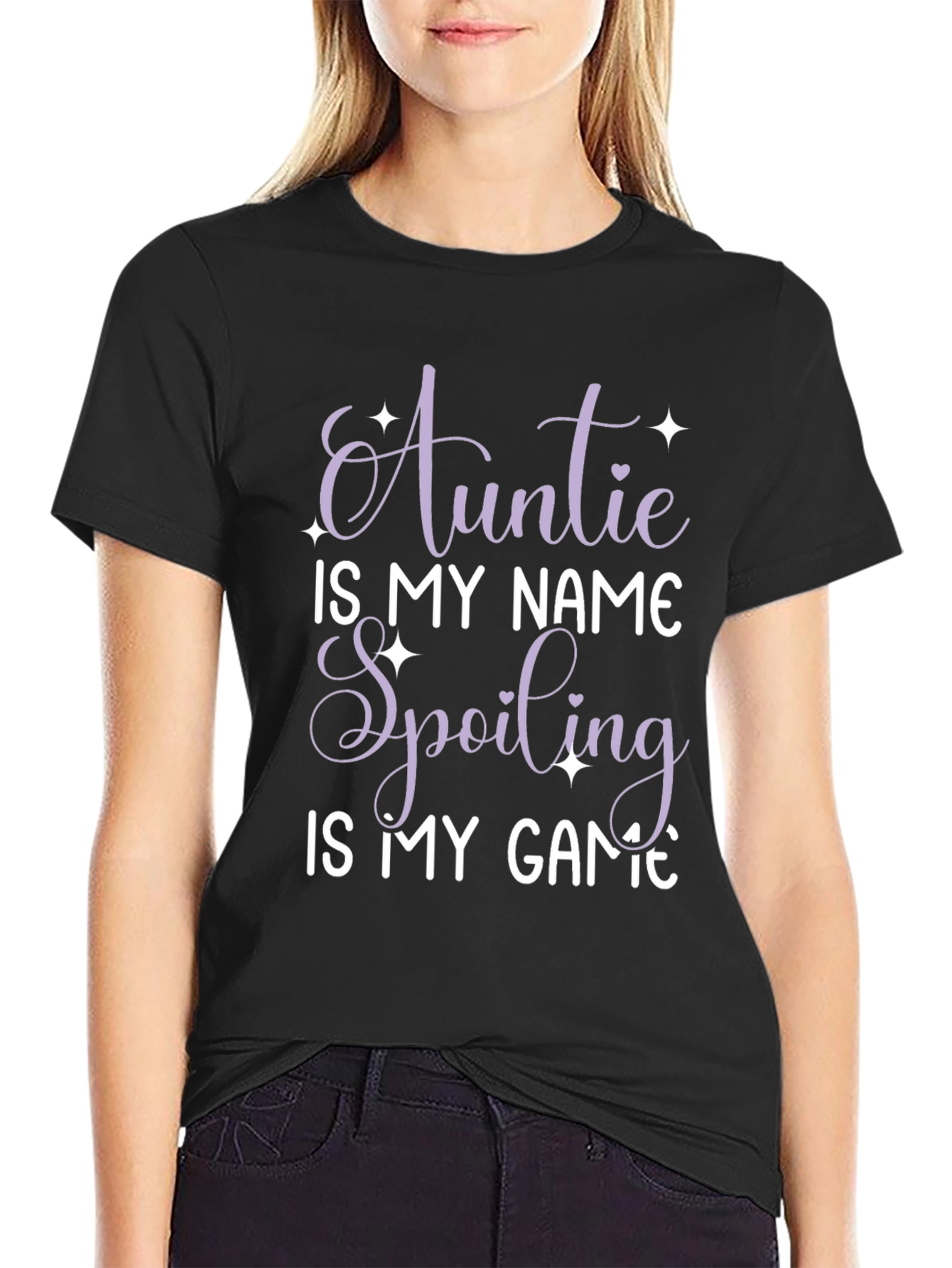 Auntie is my Name T-Shirt - Black
