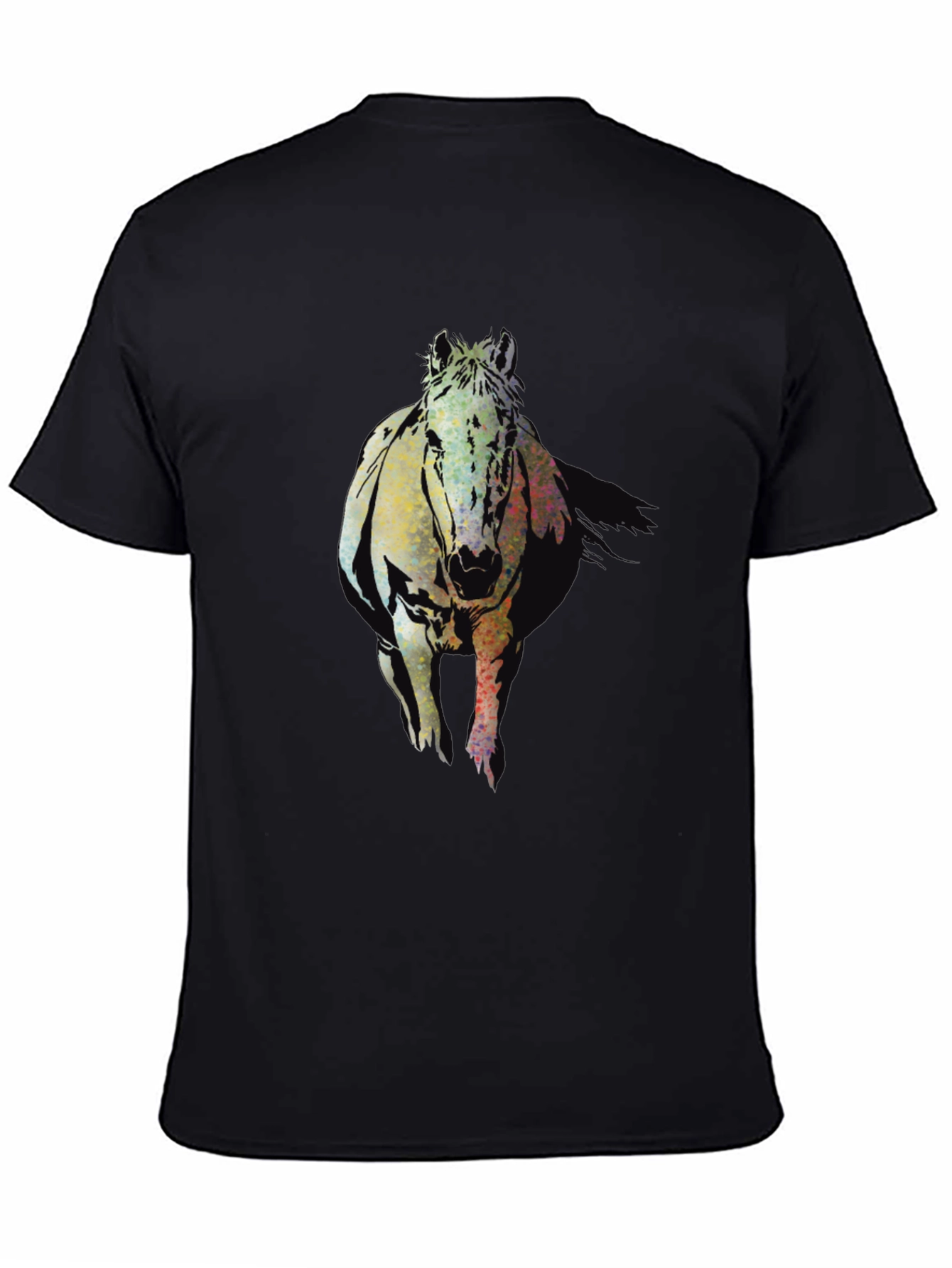 Horse Graphic Black T-Shirt