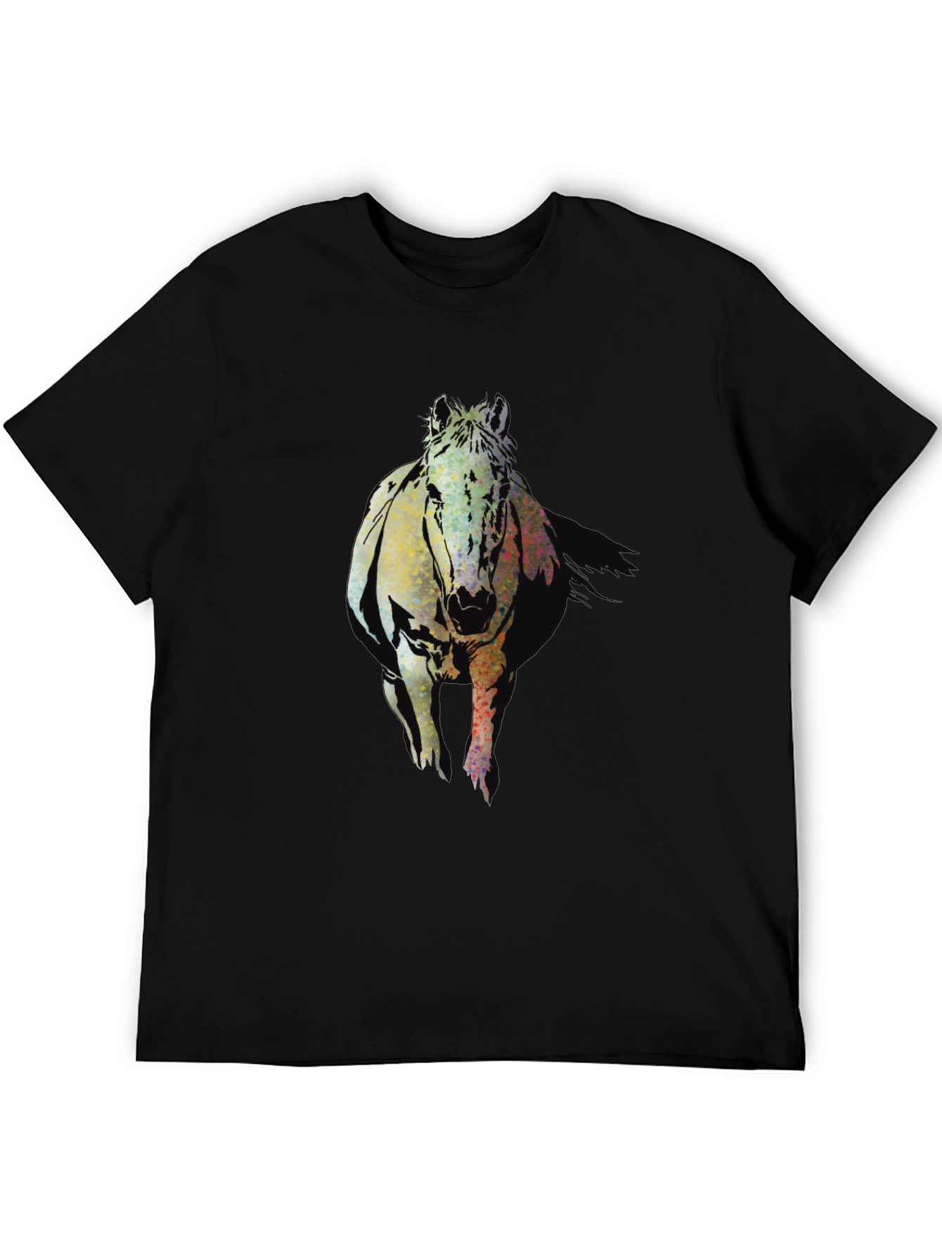 Horse Graphic Black T-Shirt