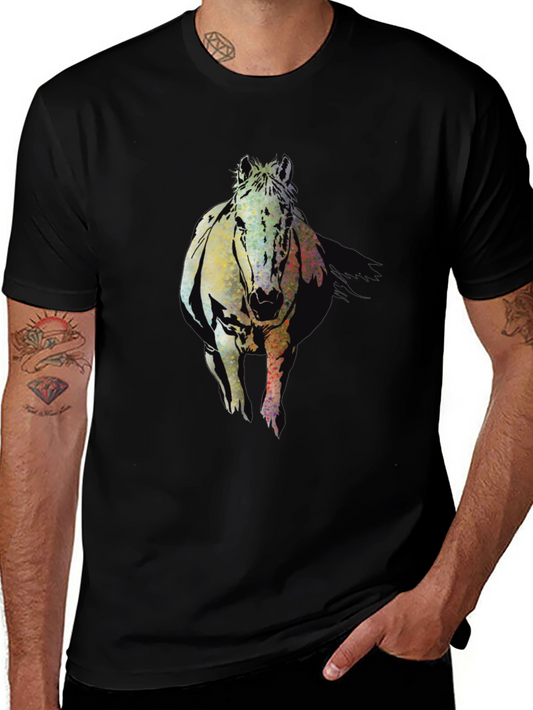 Horse Graphic Black T-Shirt