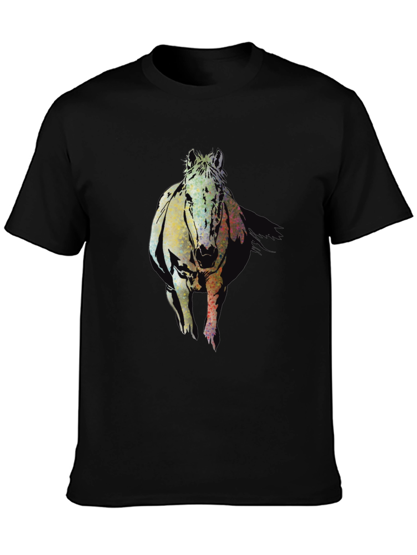 Horse Graphic Black T-Shirt