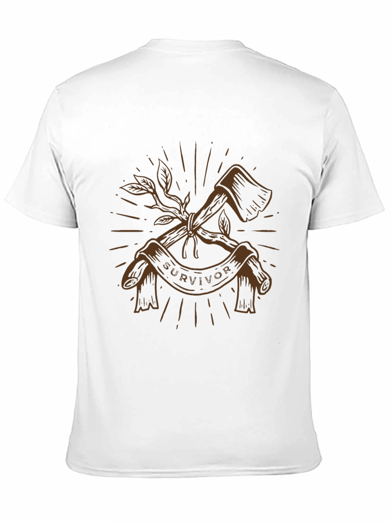 Survivor Axe Graphic T-Shirt - Premium Cotton Blend