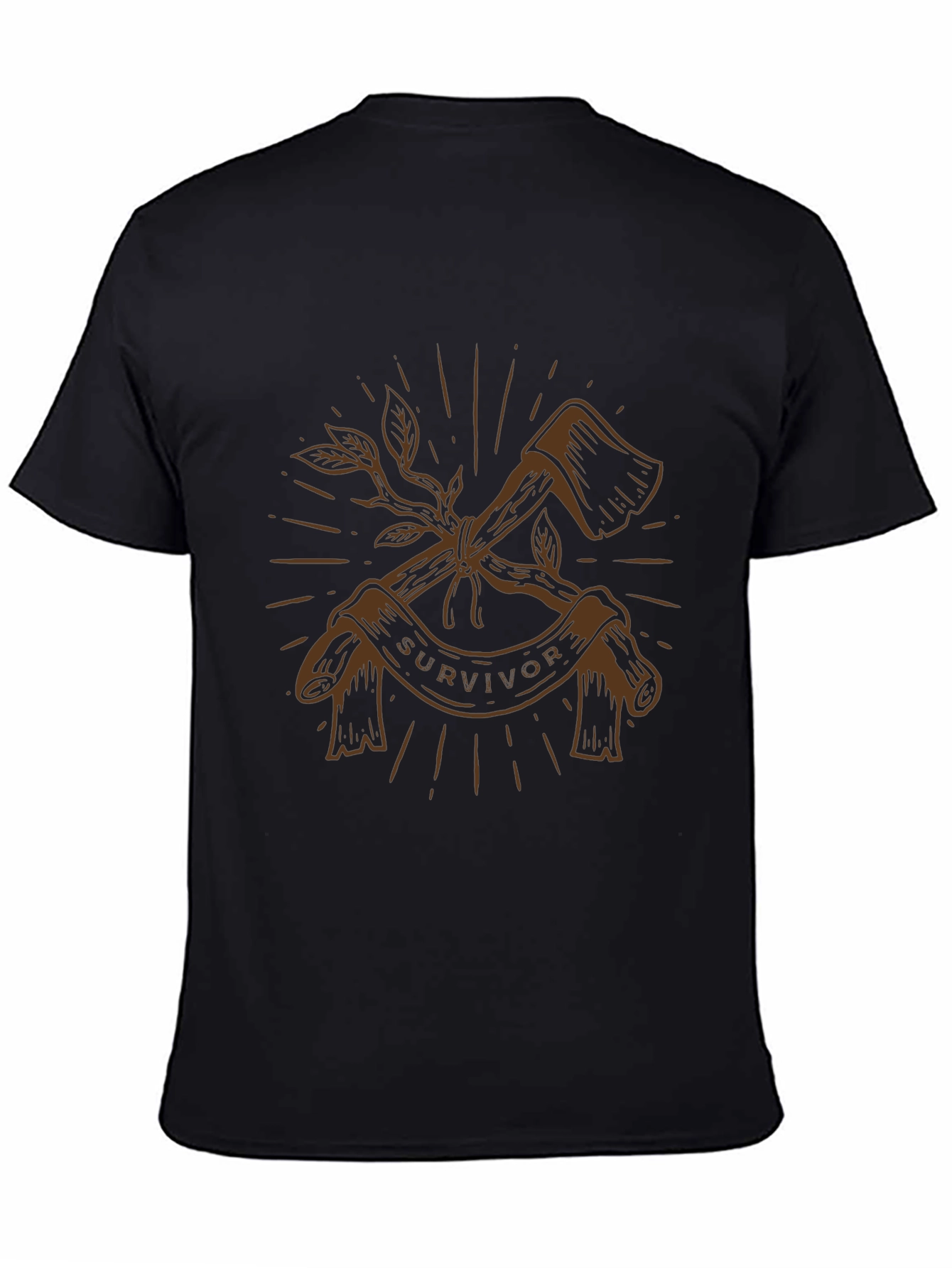 Survivor Axe Graphic T-Shirt - Premium Cotton Blend