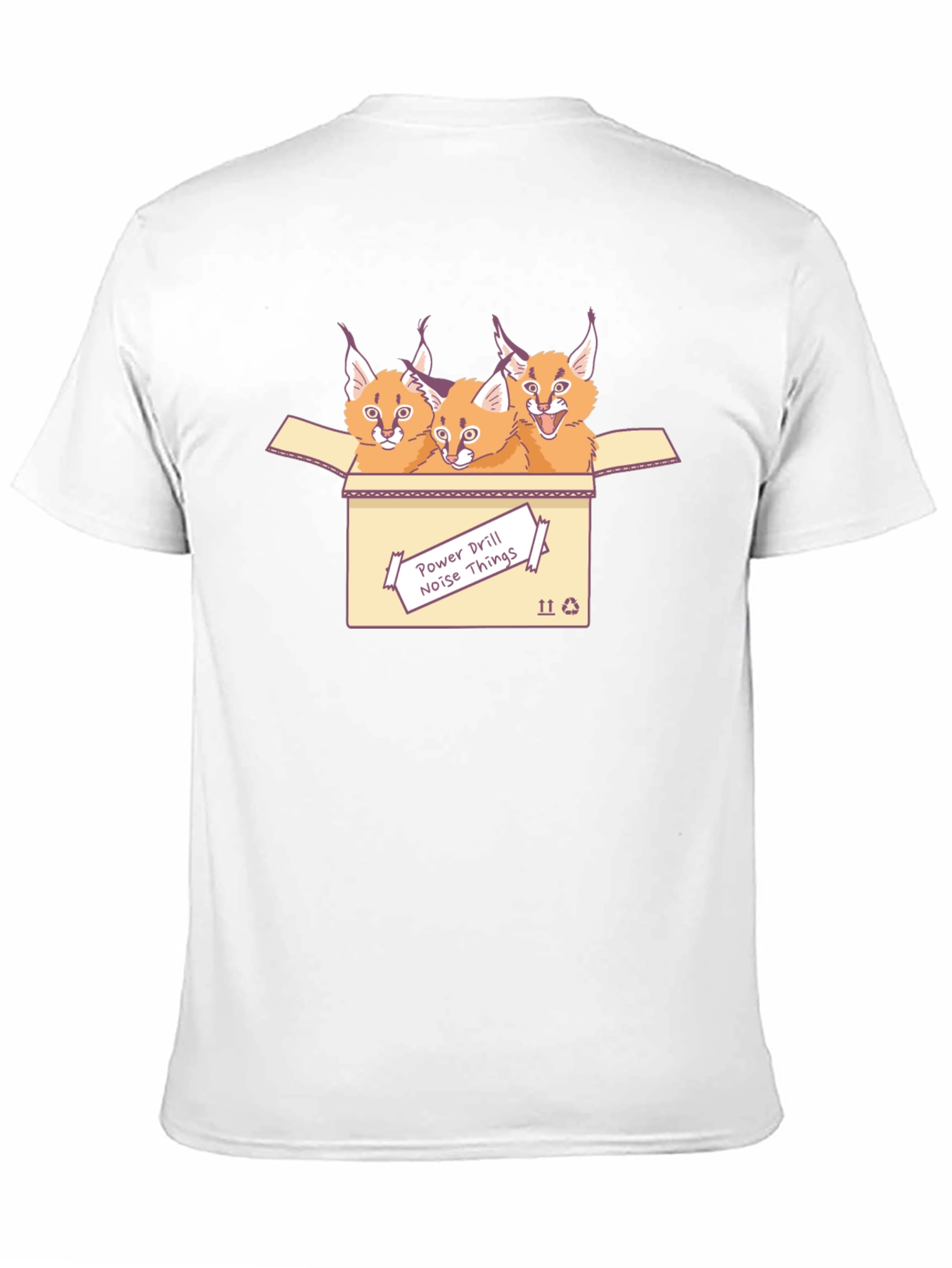 Caracal Cat T-Shirt - Power Drill Noise Things