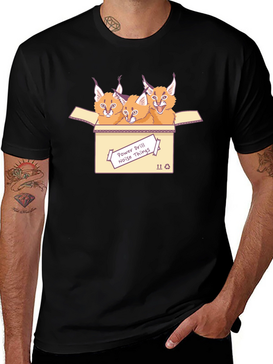 Caracal Cat T-Shirt - Power Drill Noise Things