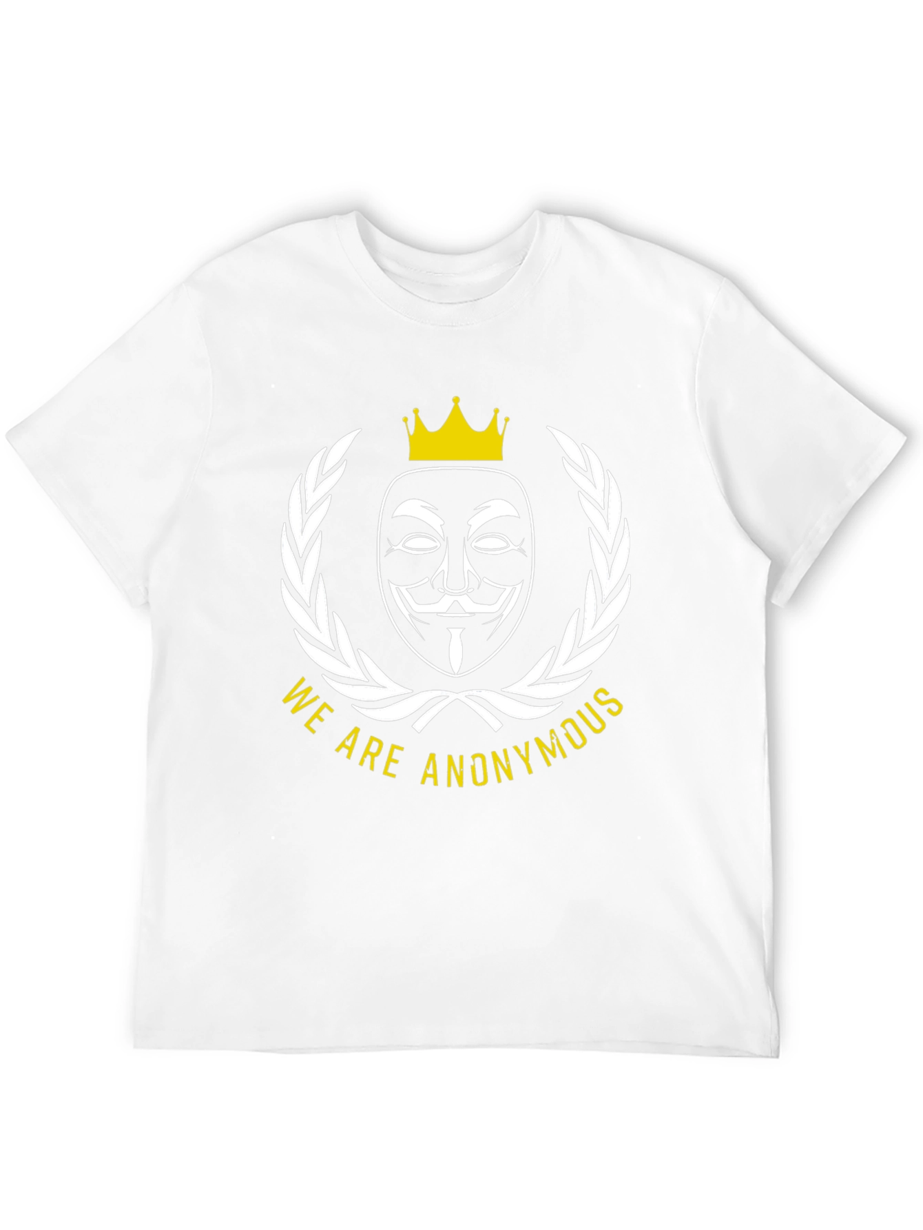 Anonymous Mask Crown T-Shirt - Statement Style!