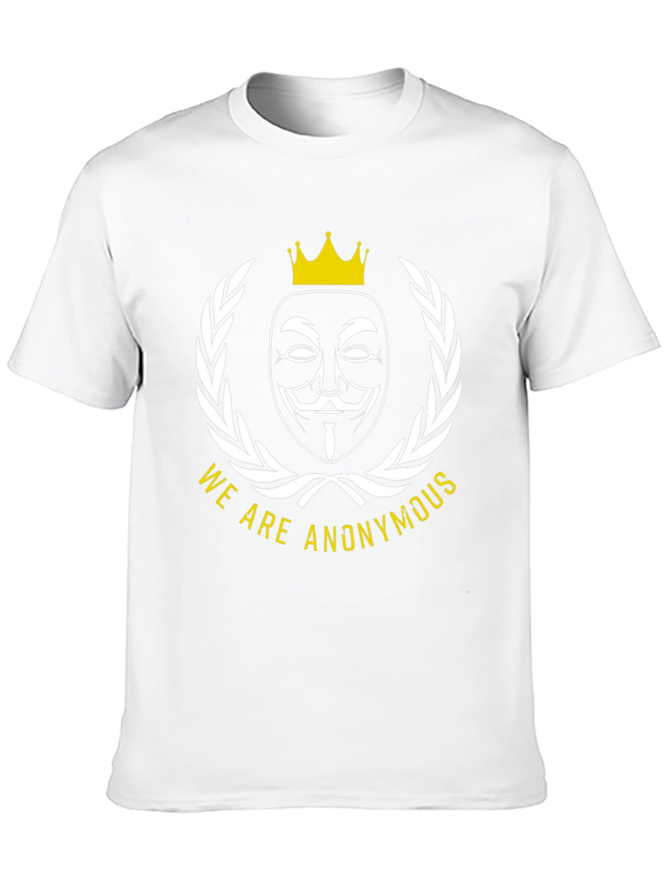 Anonymous Mask Crown T-Shirt - Statement Style!