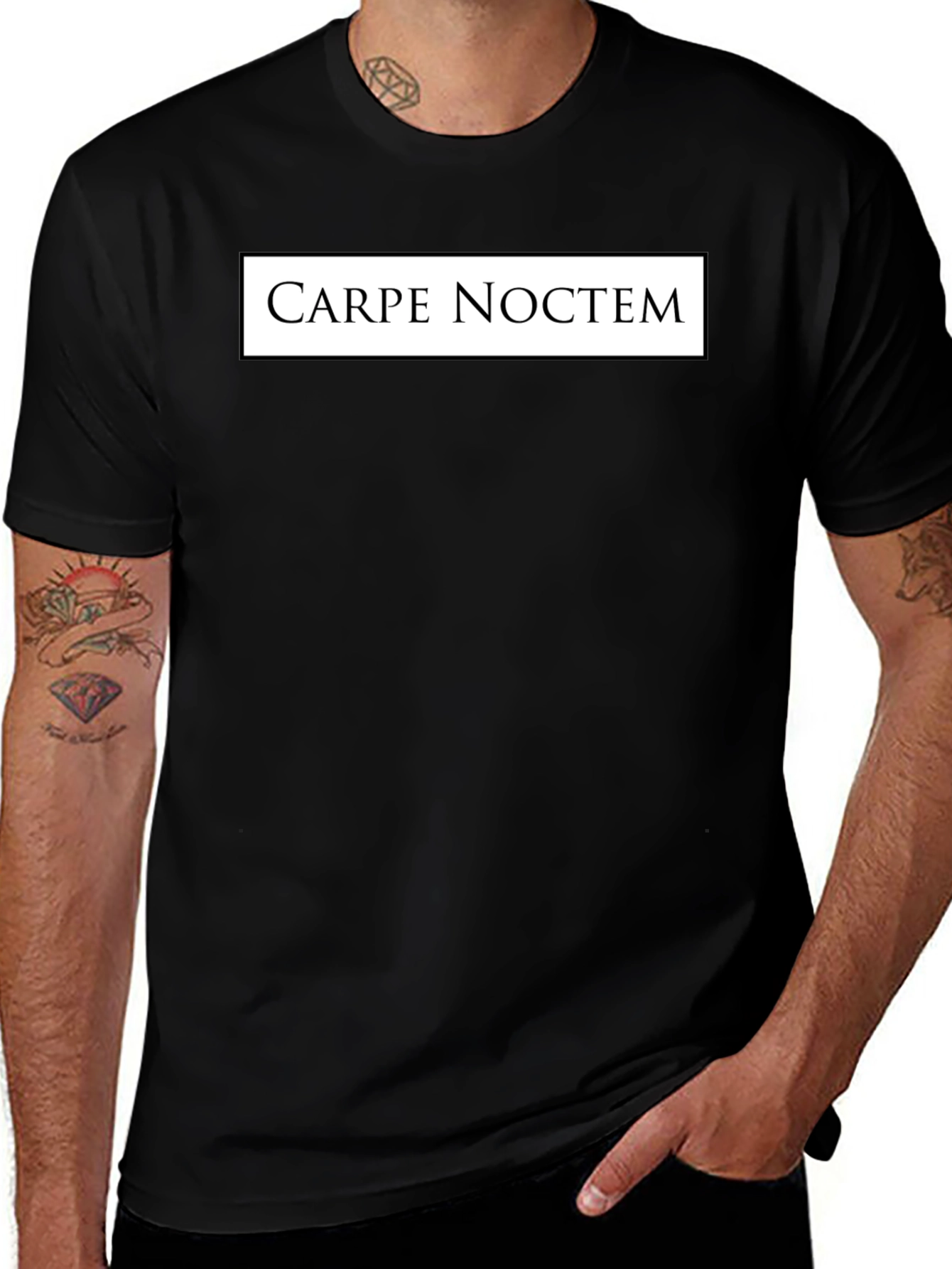 Carpe Noctem Black T-Shirt - Seize the Night!