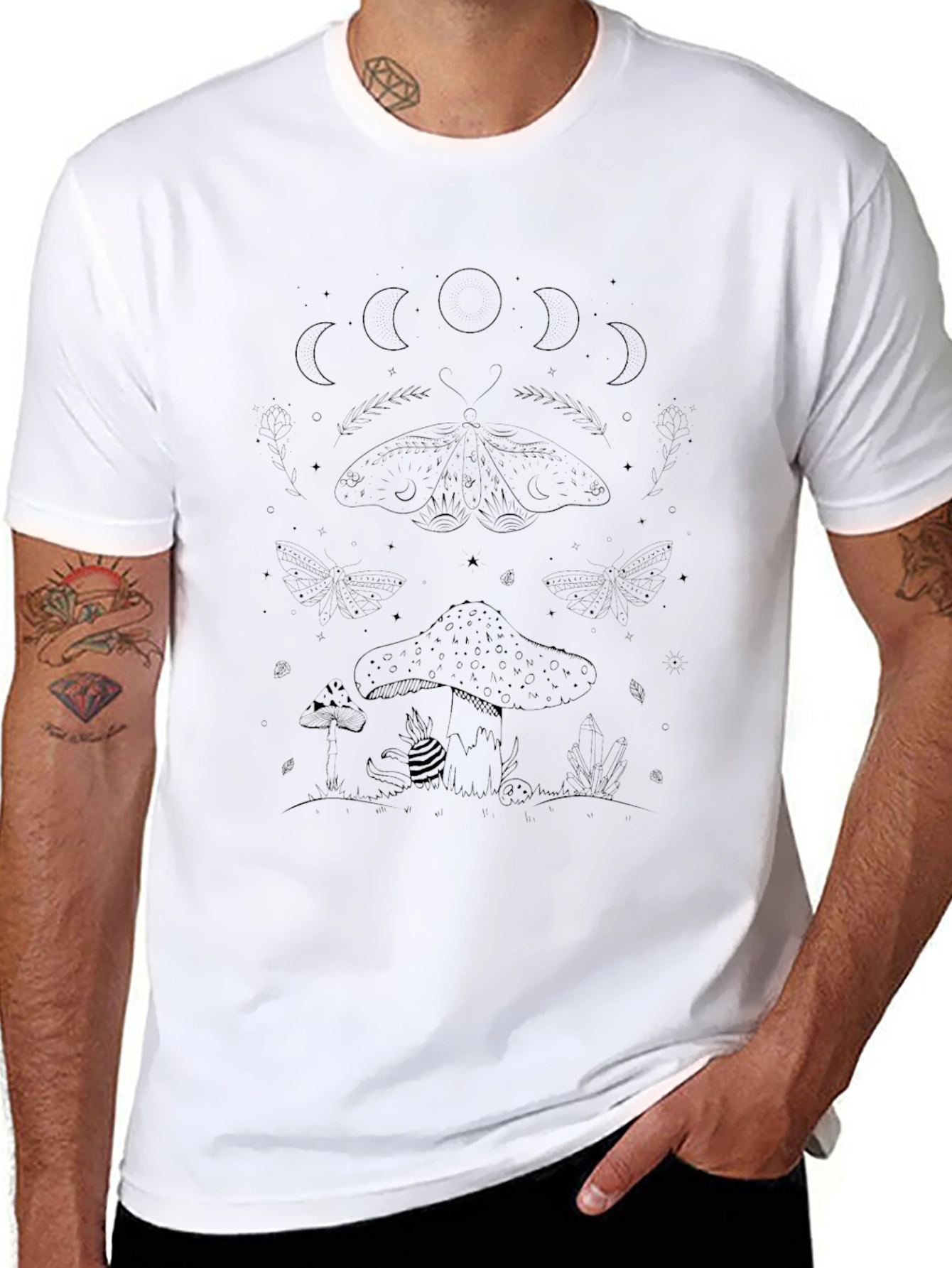 Mushroom Moth Graphic Tee