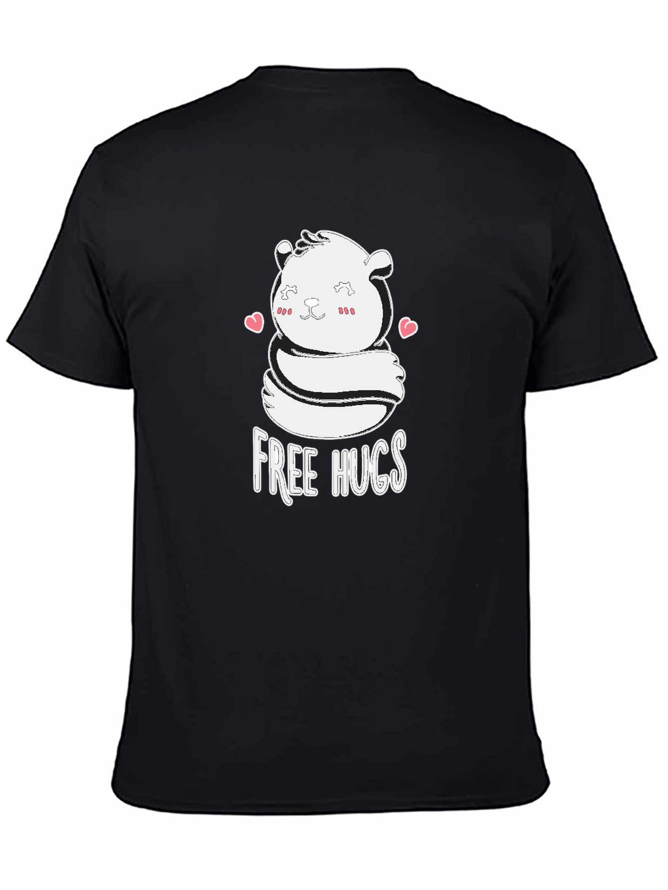 Cute Free Hugs Bear Graphic T-Shirt