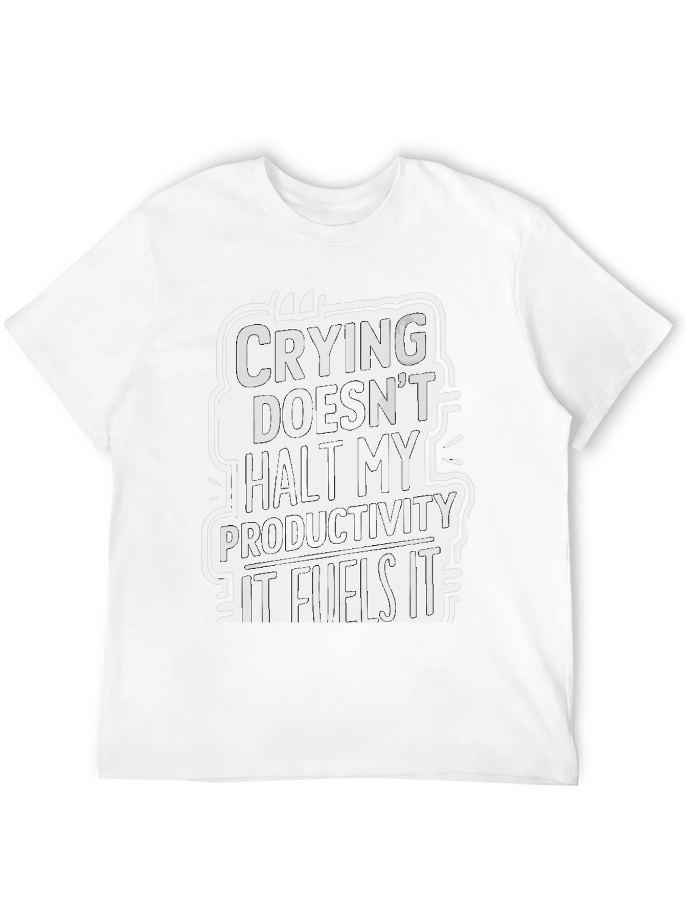 Crying Fuels Productivity Graphic Tee - Black