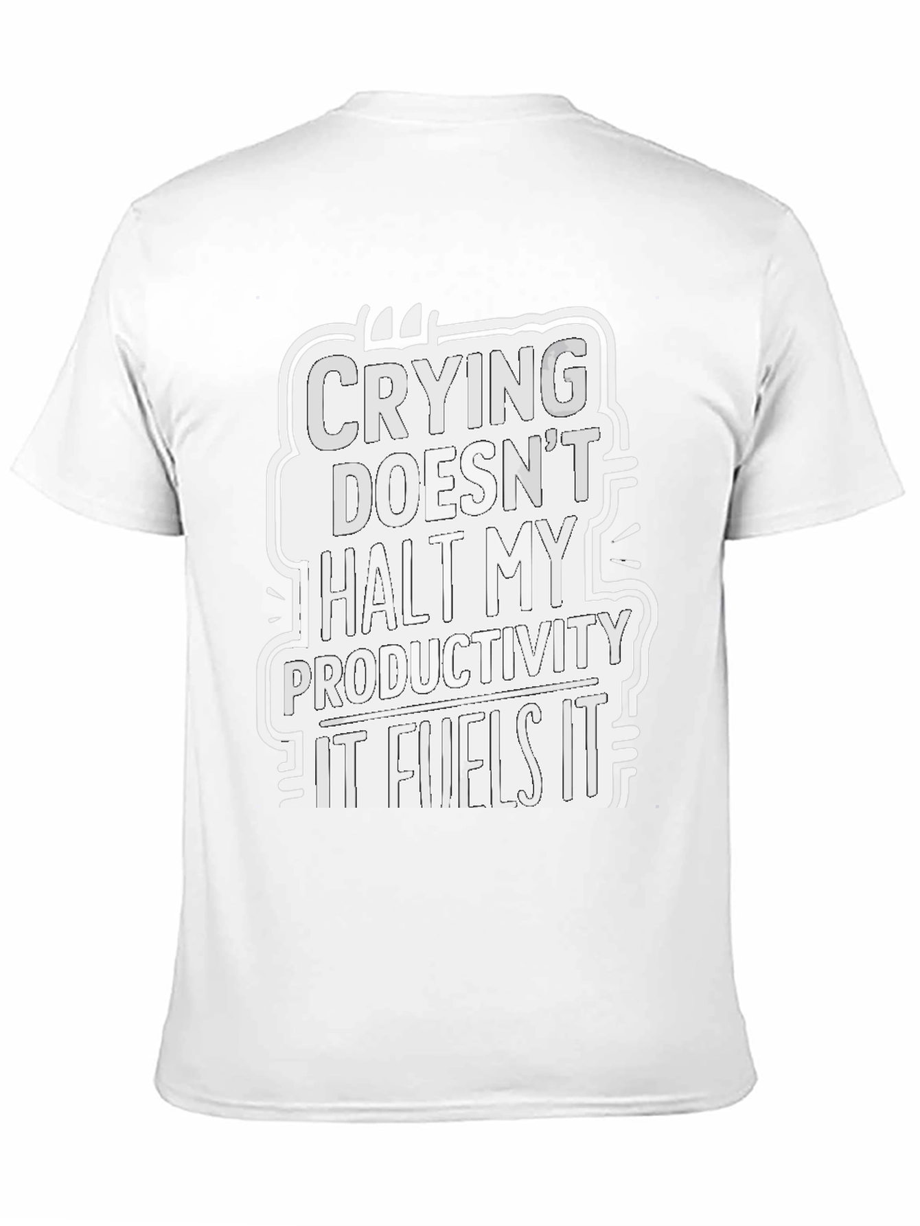 Crying Fuels Productivity Graphic Tee - Black