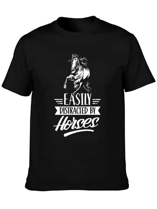 Easily Distracted by Horses Graphic Tee