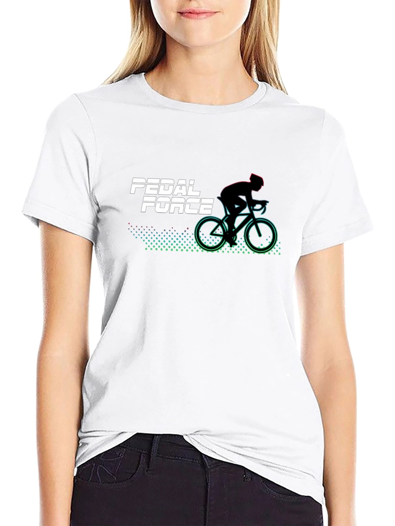 Pedal Force Graphic T-Shirt - Black Cycling Tee