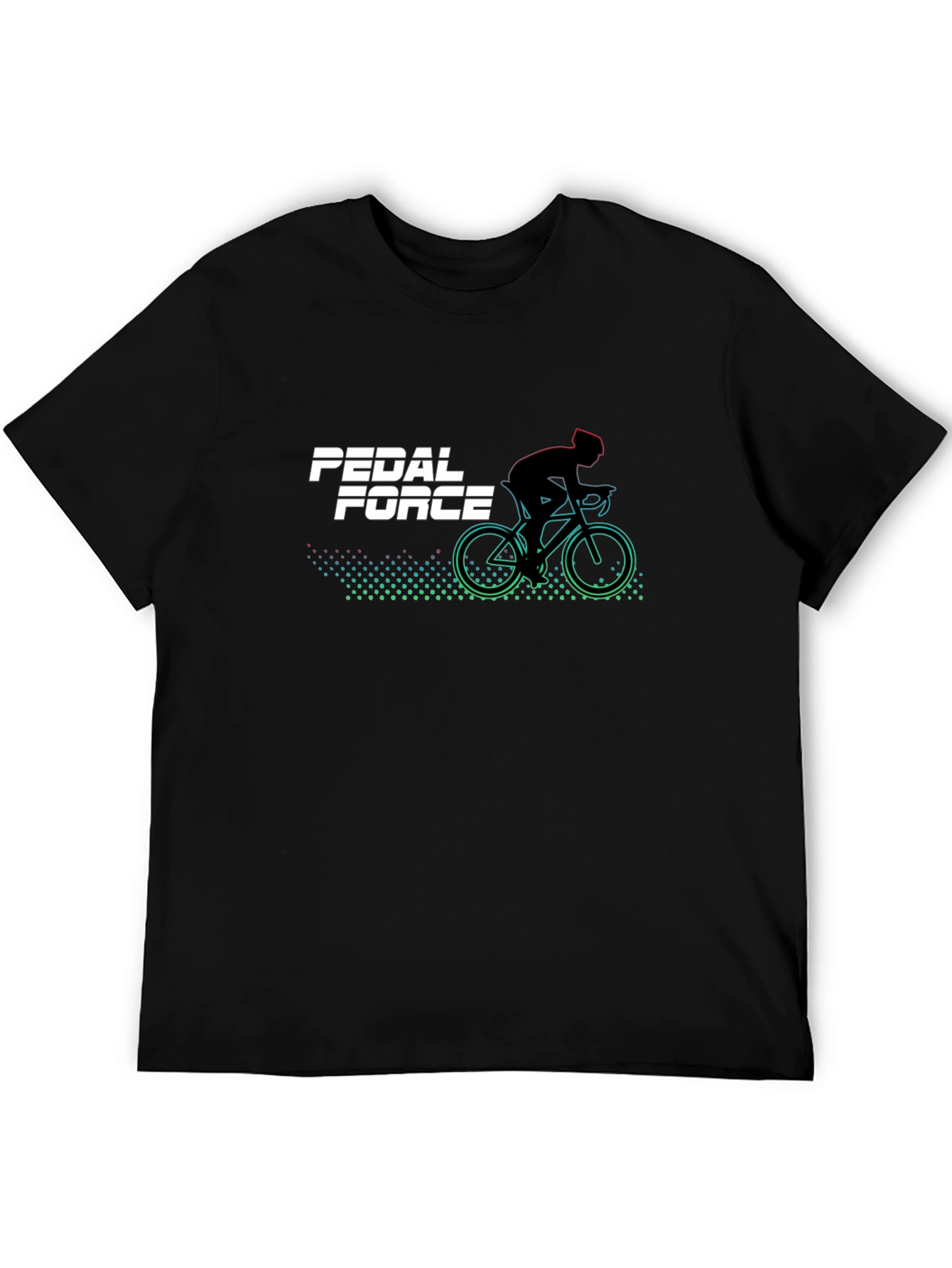 Pedal Force Graphic T-Shirt - Black Cycling Tee