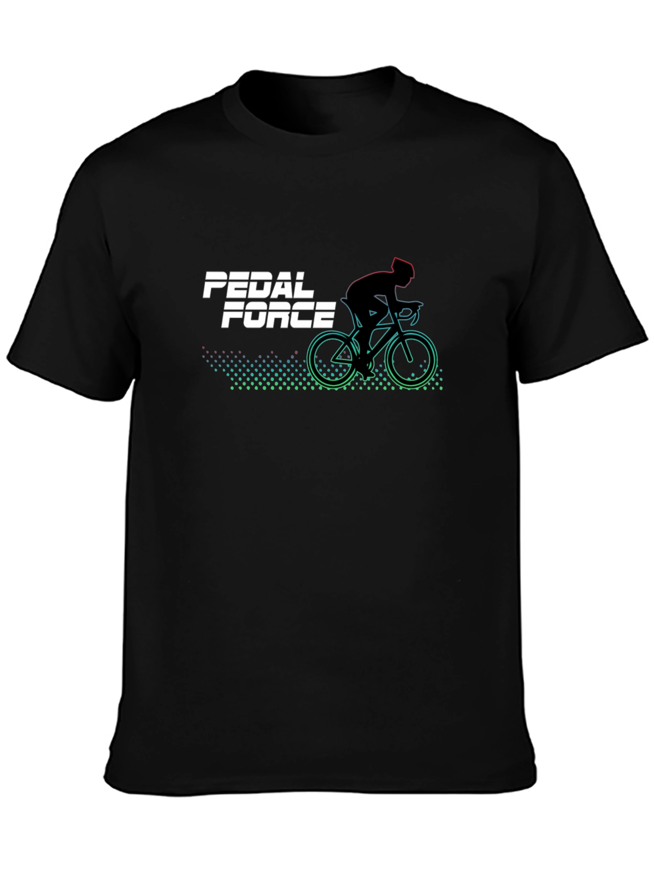 Pedal Force Graphic T-Shirt - Black Cycling Tee