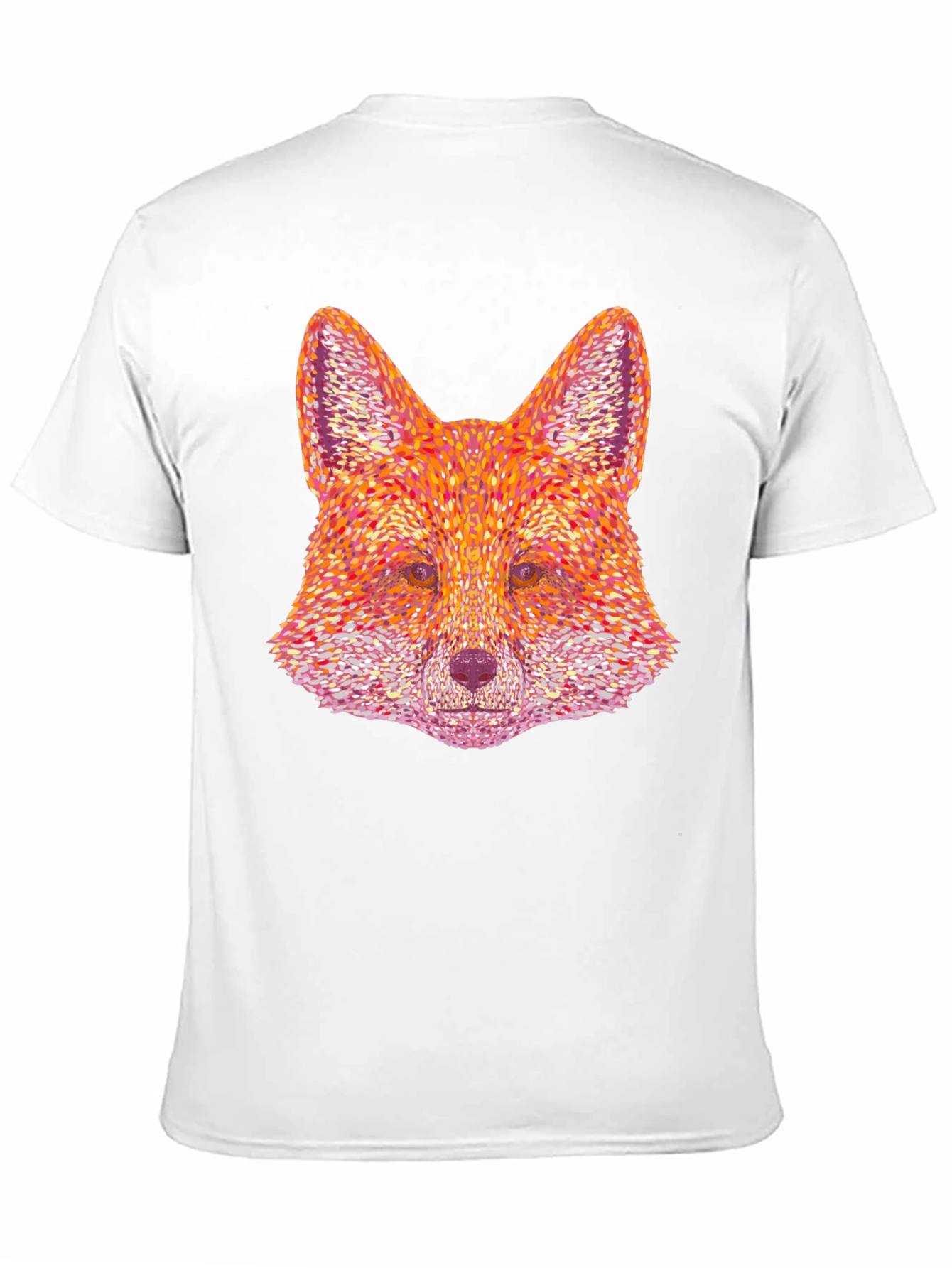 Fox Head Graphic Print Black T-Shirt