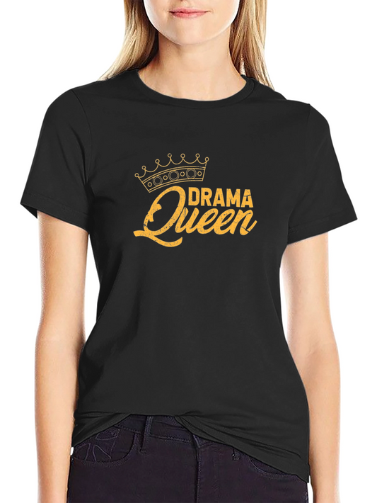 Drama Queen T-Shirt - Black Graphic Tee