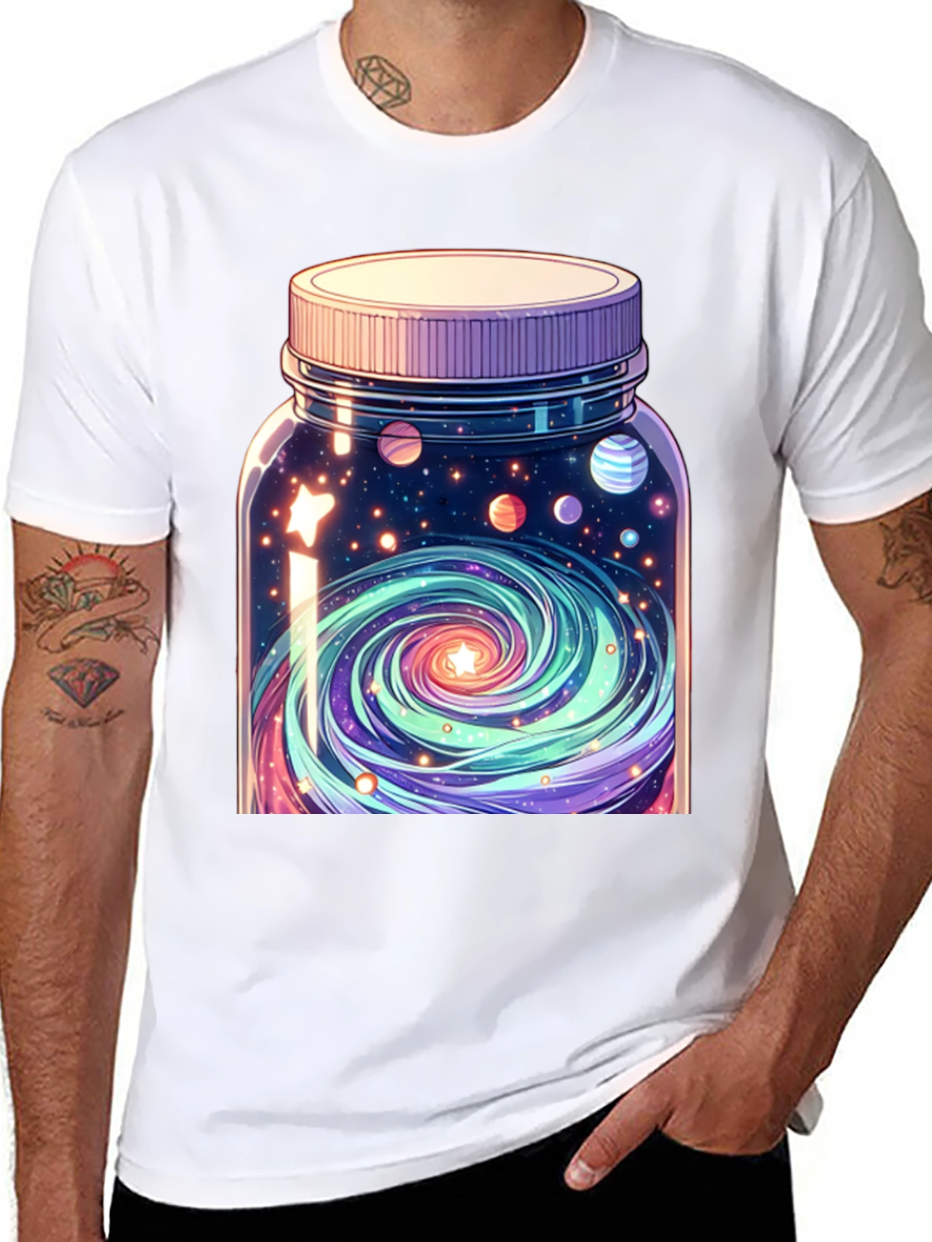 Galaxy in a Jar Graphic Tee - Black