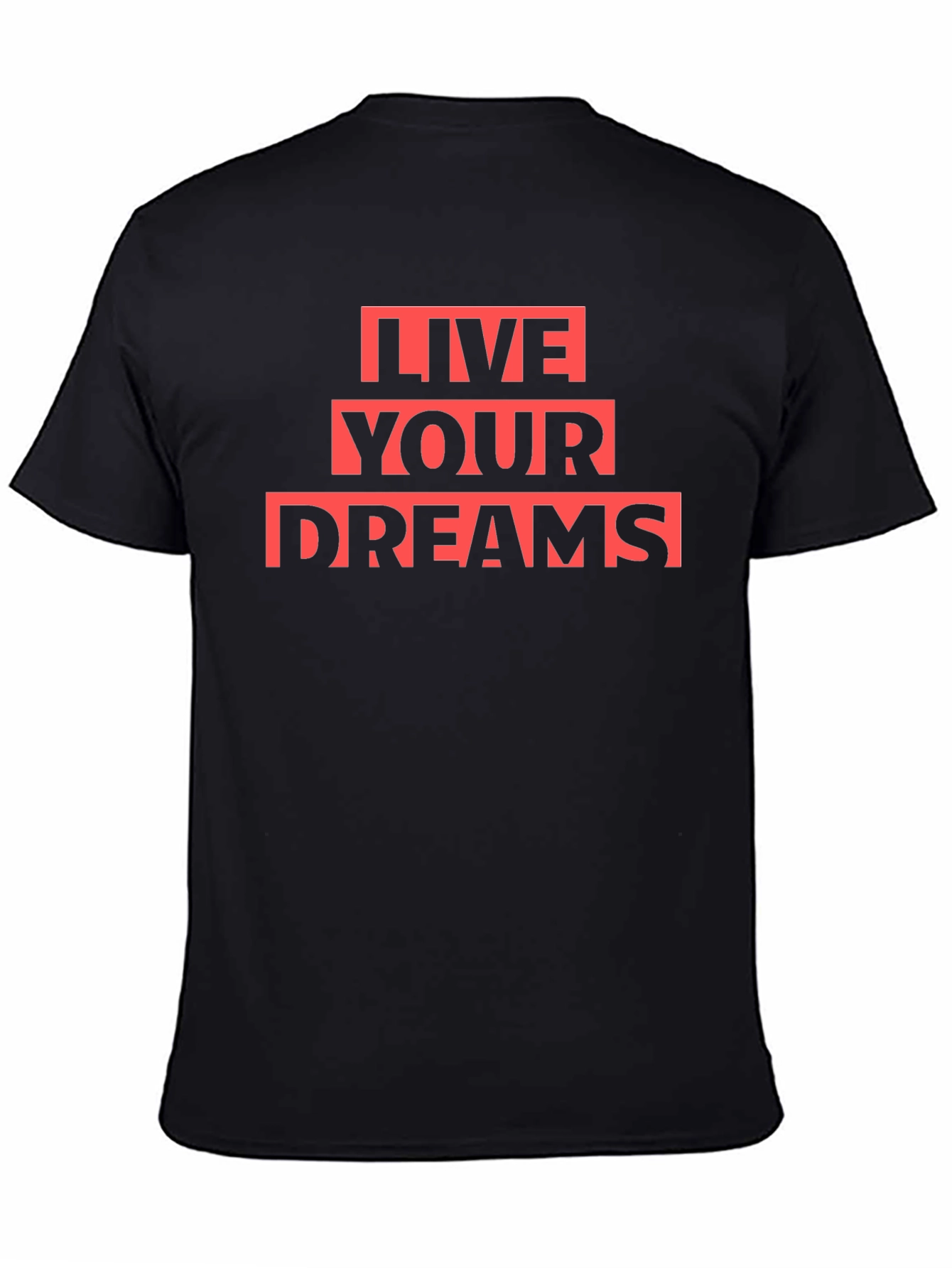 Live Your Dreams Black Graphic Tee