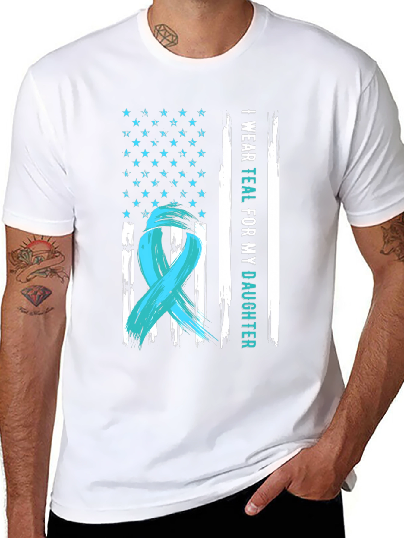 I Wear Teal For My Daughter T-Shirt
