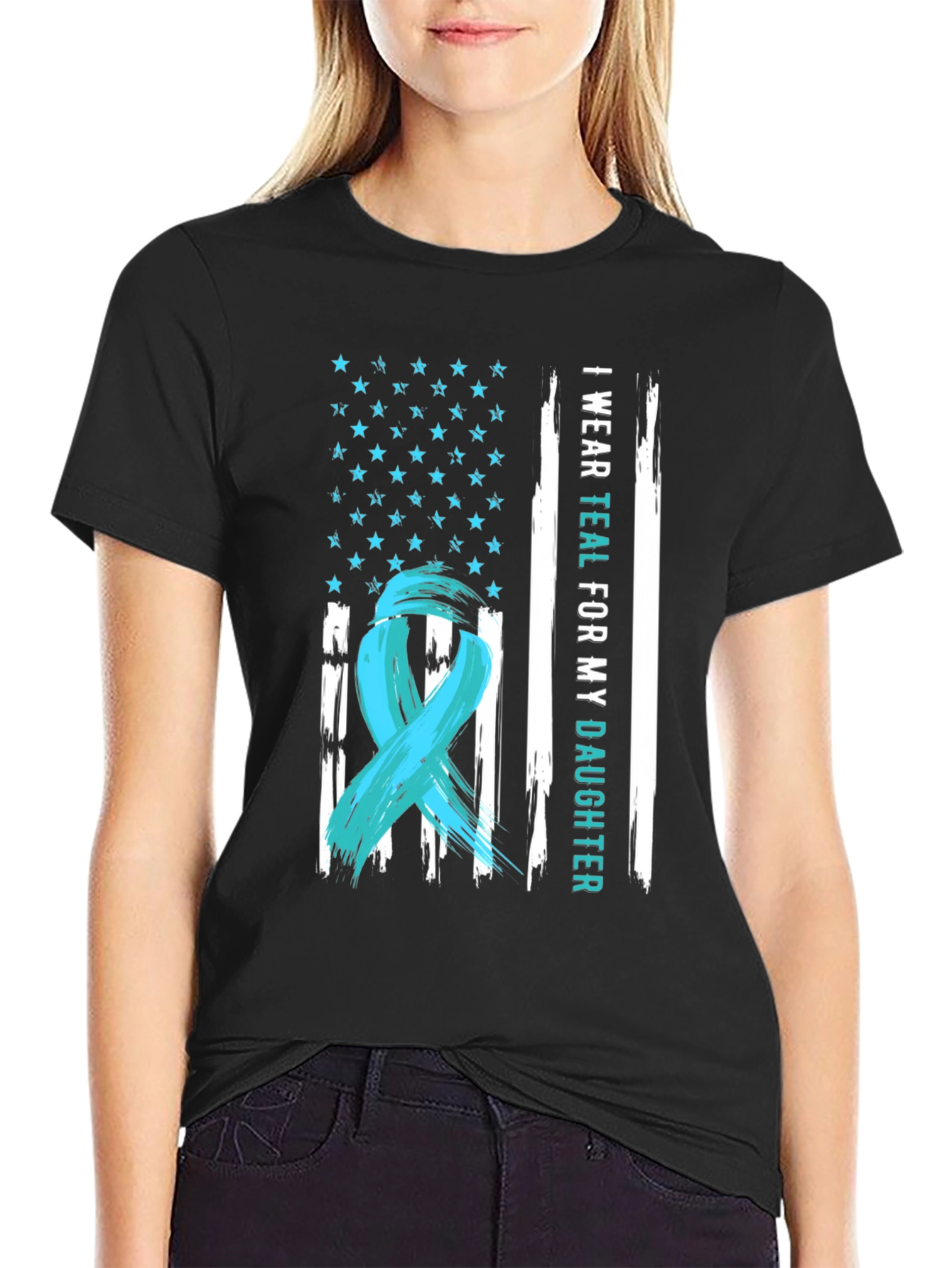 I Wear Teal For My Daughter T-Shirt