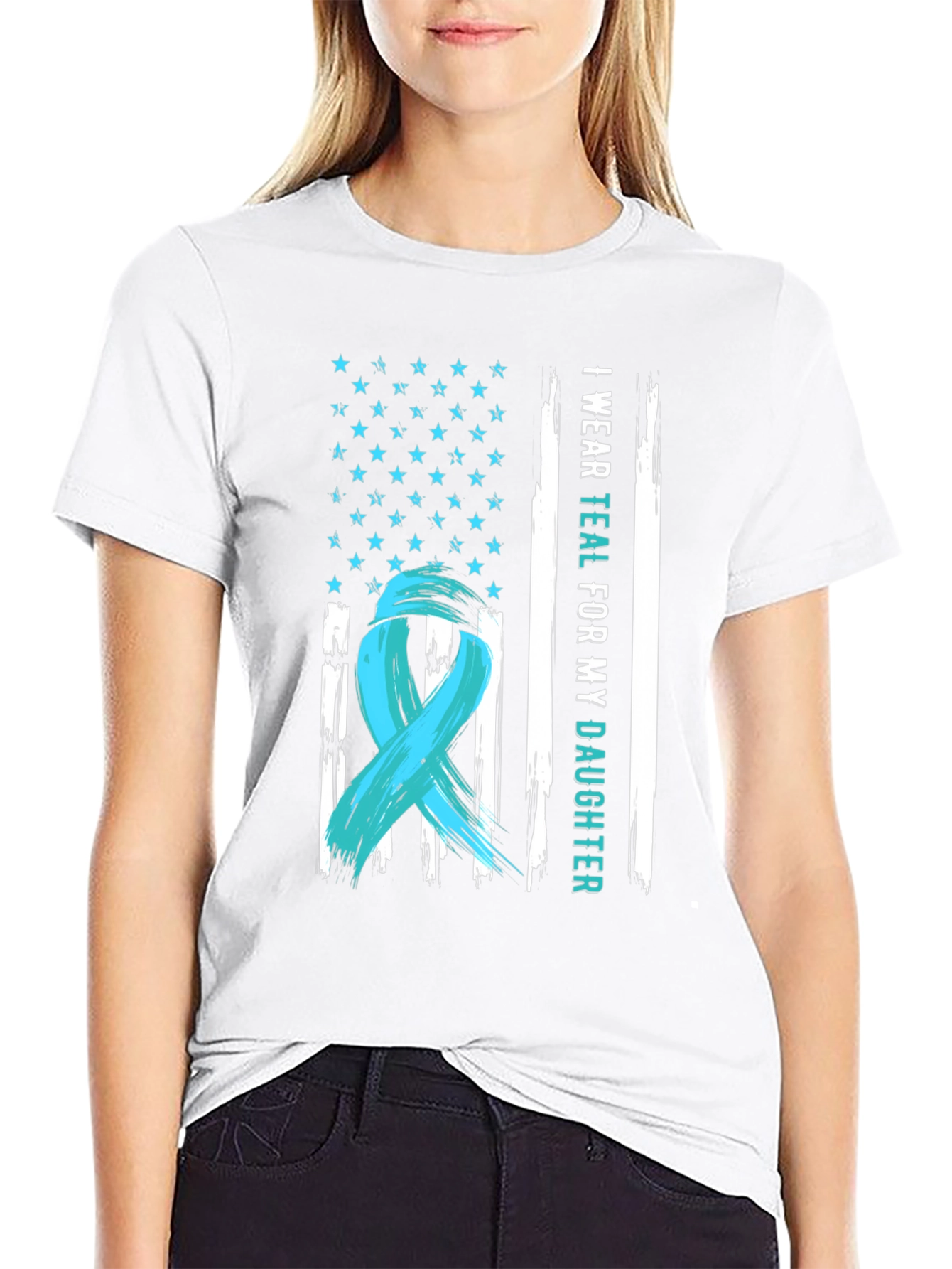 I Wear Teal For My Daughter T-Shirt