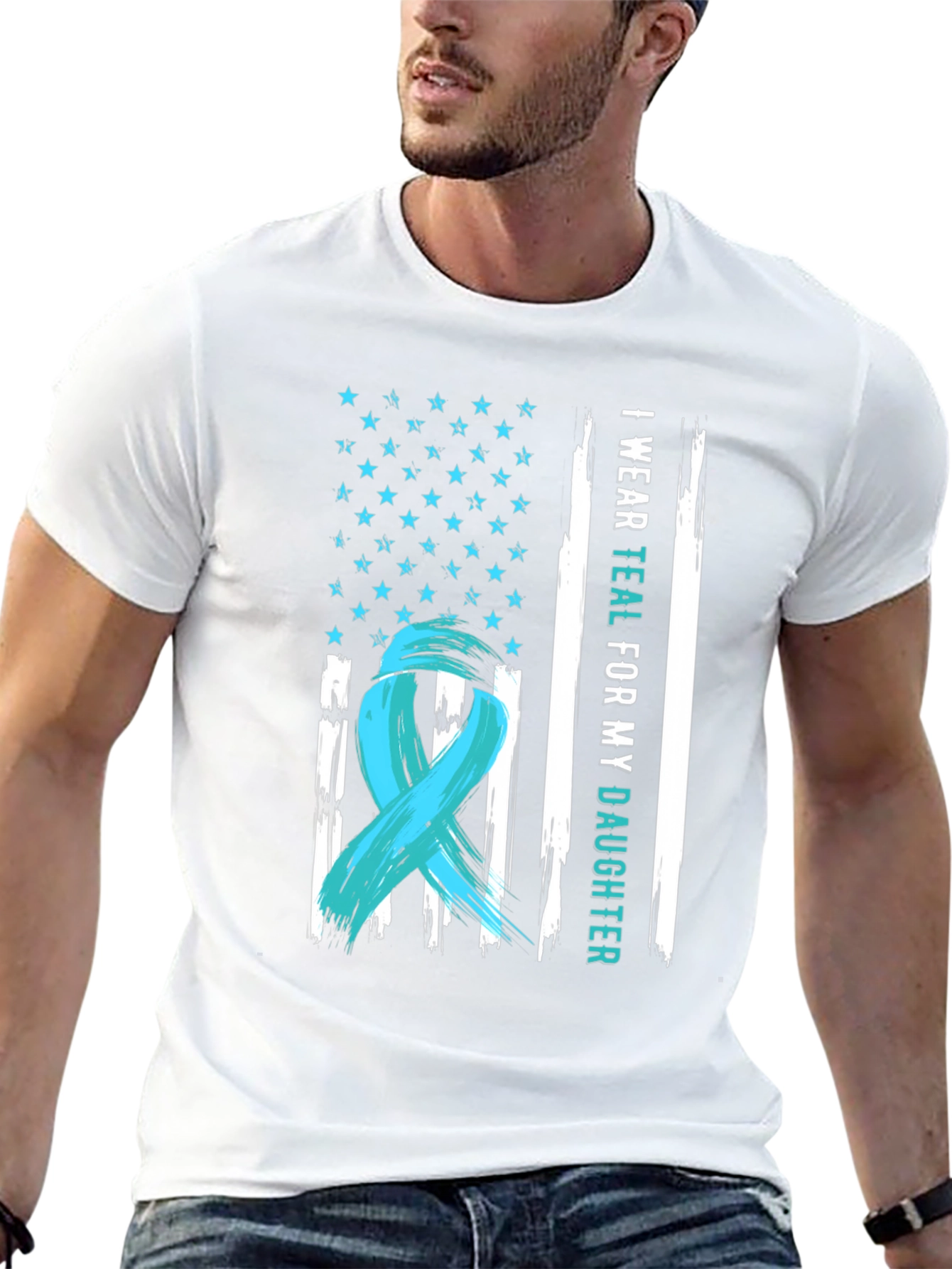 I Wear Teal For My Daughter T-Shirt