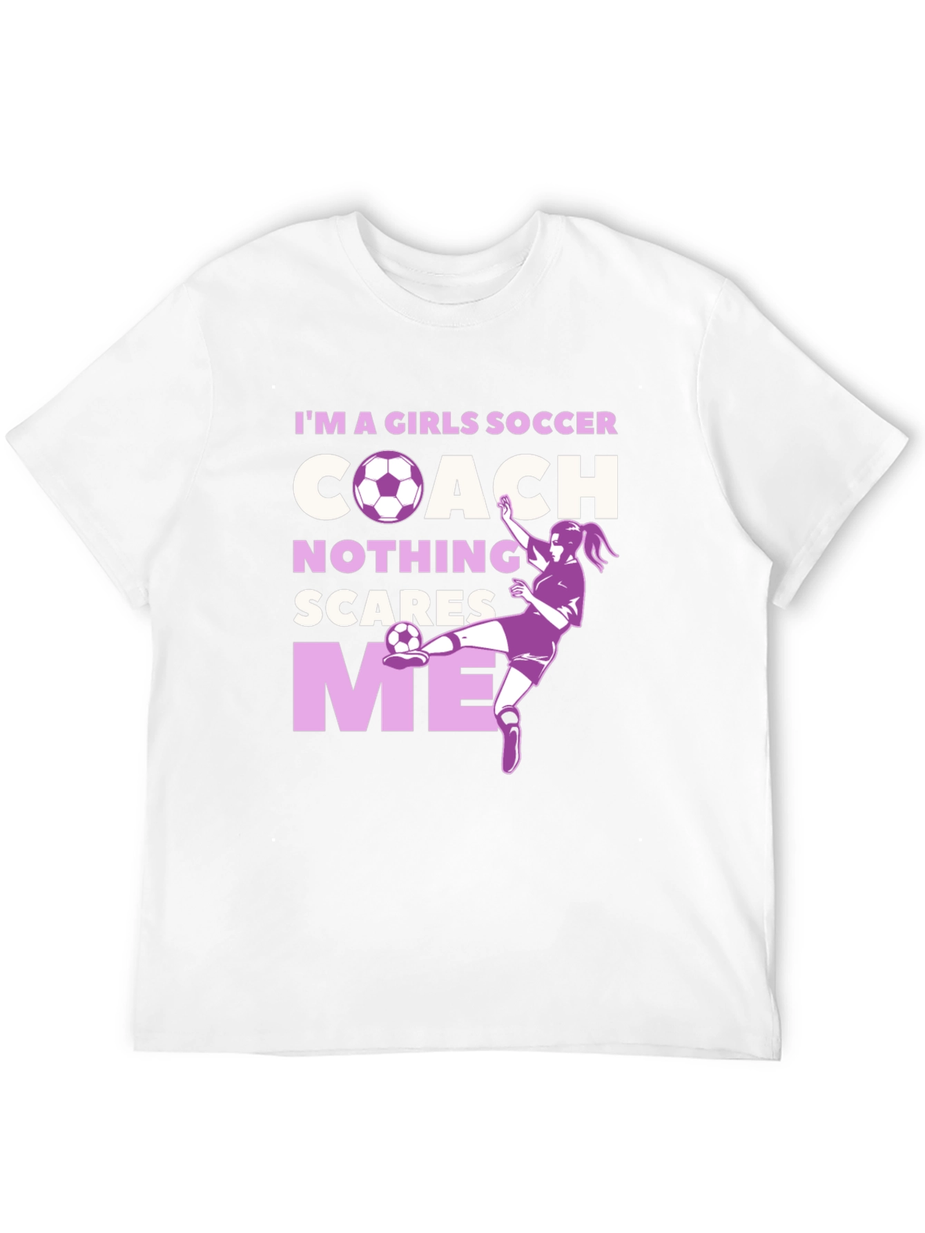 Girls Soccer Coach Graphic T-Shirt
