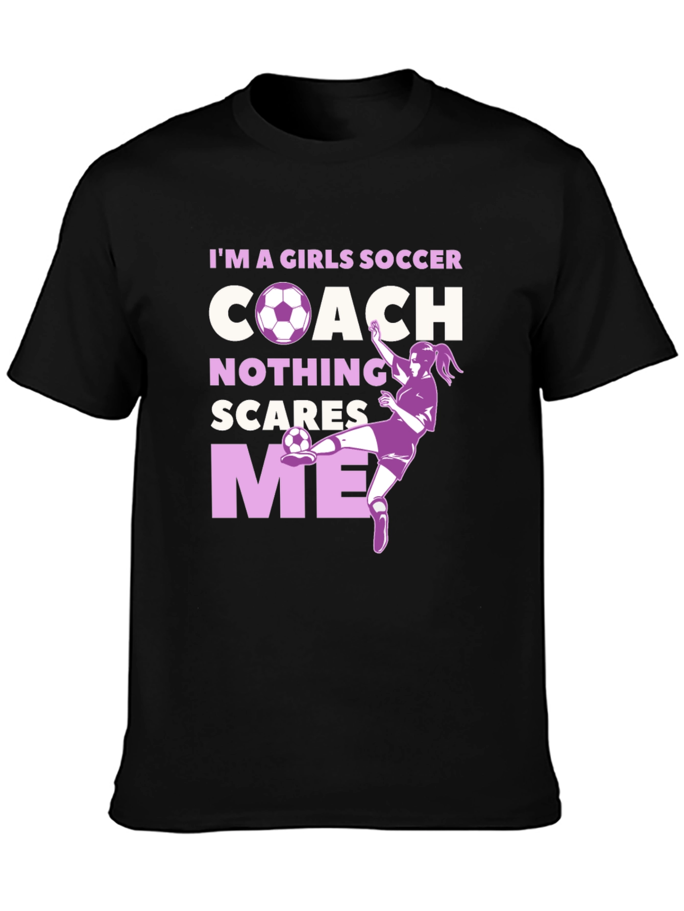 Girls Soccer Coach Graphic T-Shirt