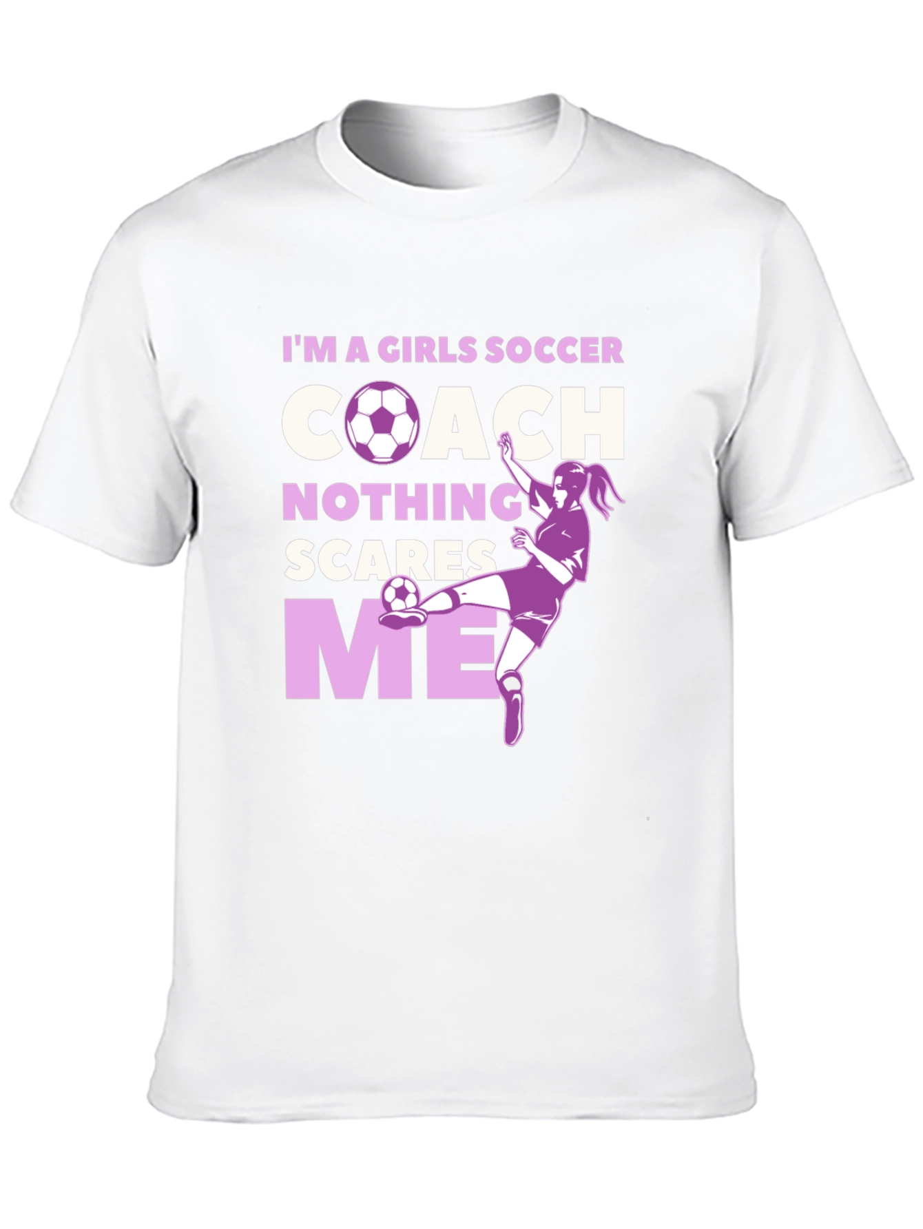 Girls Soccer Coach Graphic T-Shirt