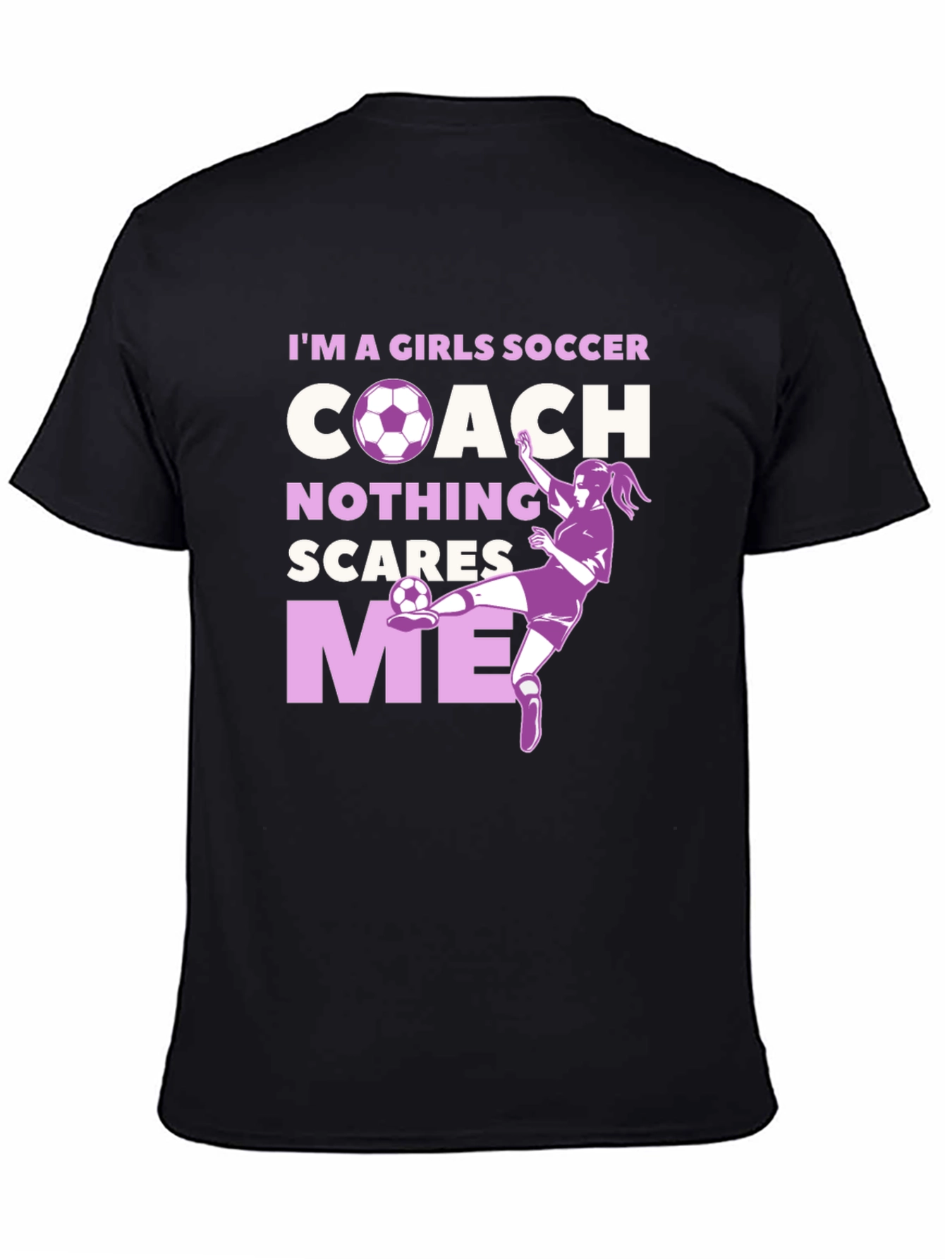 Girls Soccer Coach Graphic T-Shirt