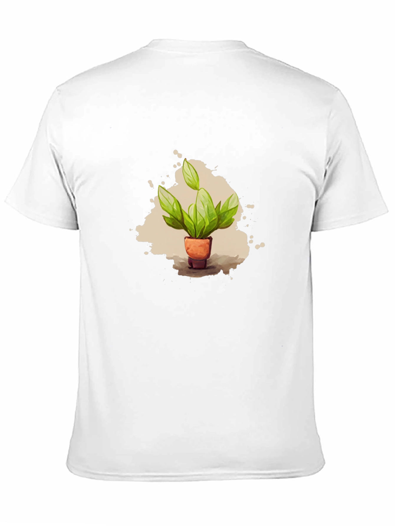 Plant Pot T-Shirt - Black Cotton Tee