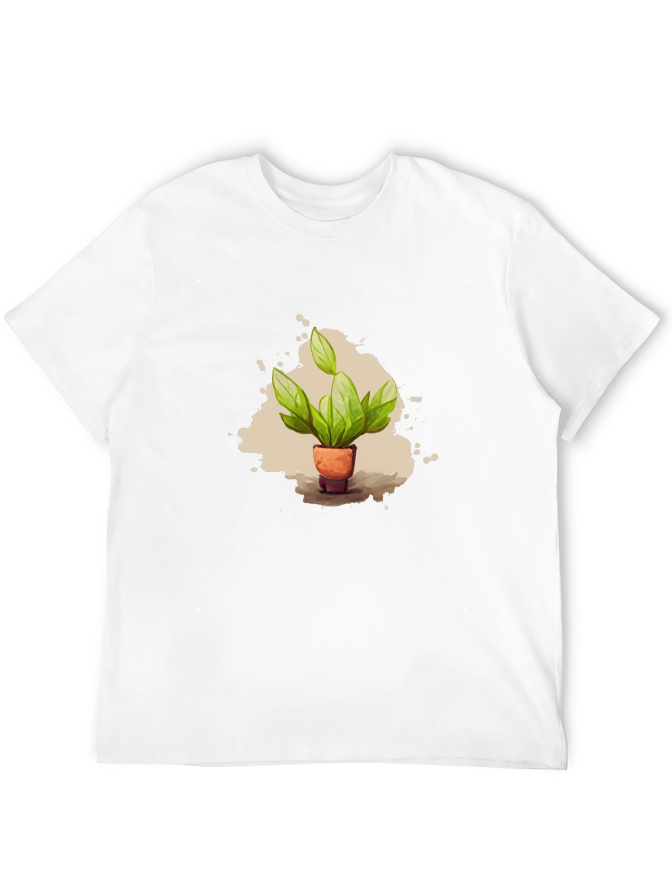 Plant Pot T-Shirt - Black Cotton Tee
