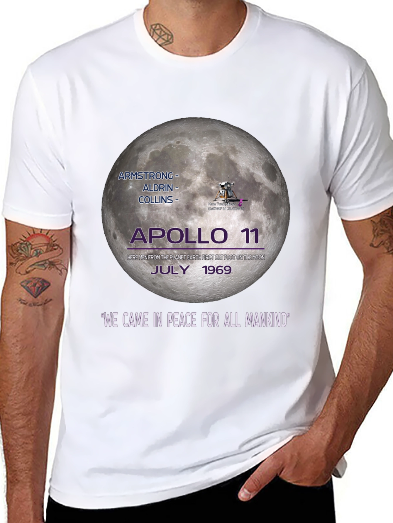 Apollo 11 Moon Landing Graphic T-Shirt
