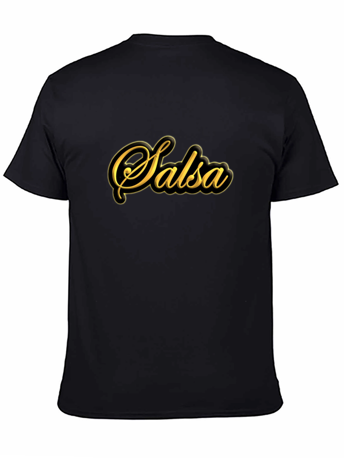 Salsa Dance T-Shirt - Black Cotton Blend Tee