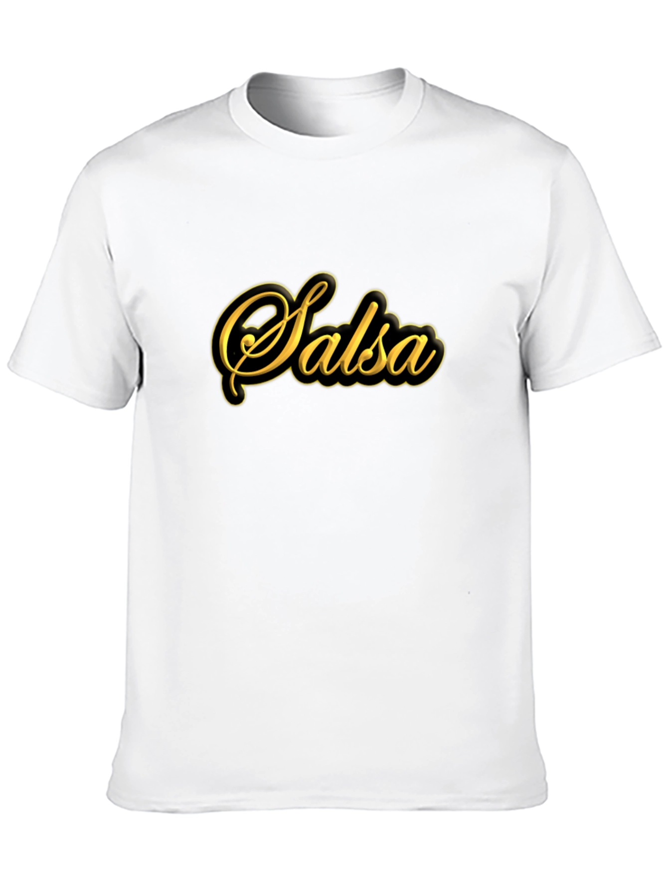 Salsa Dance T-Shirt - Black Cotton Blend Tee