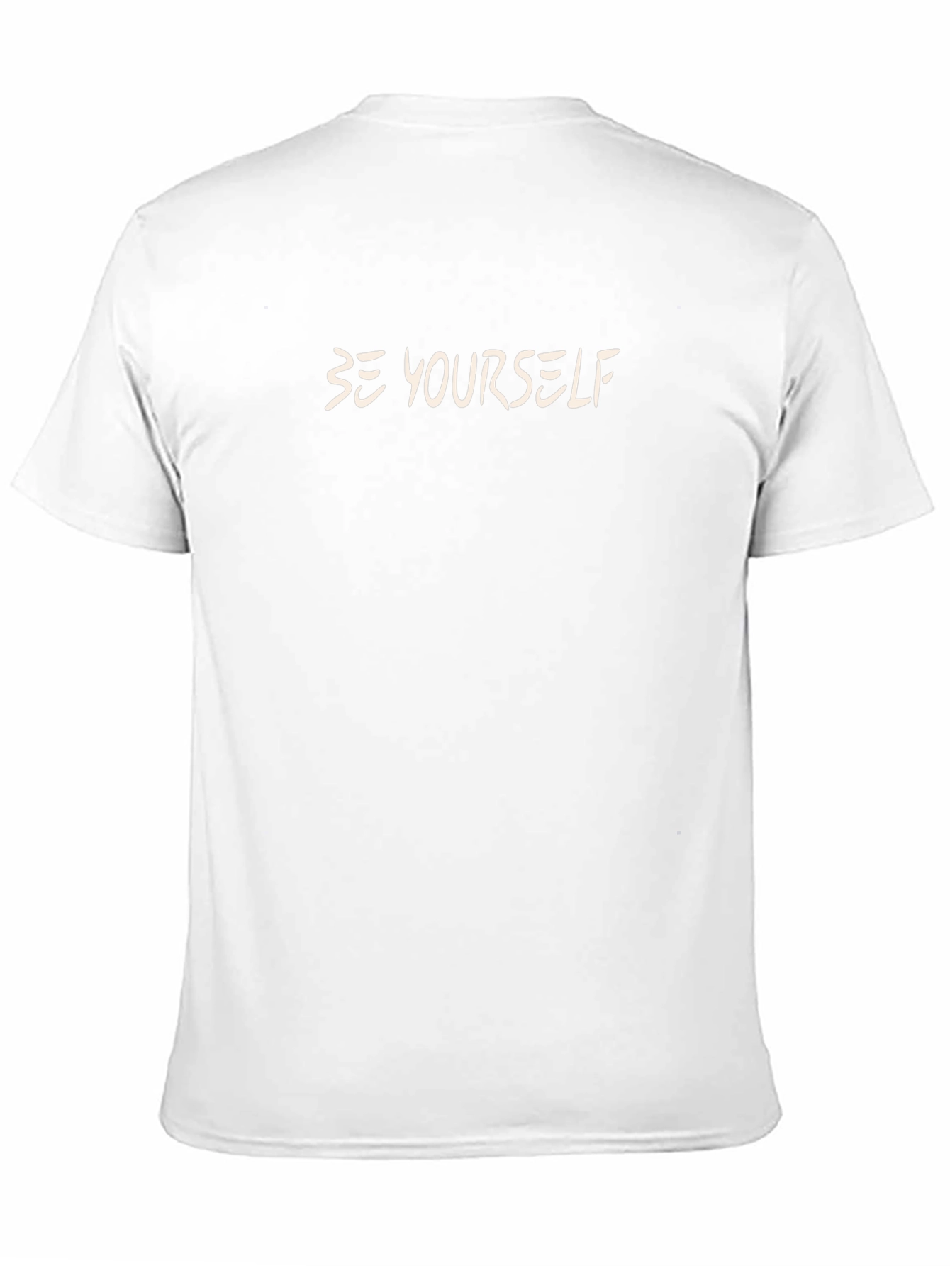 Be Yourself Black Cotton Graphic Tee