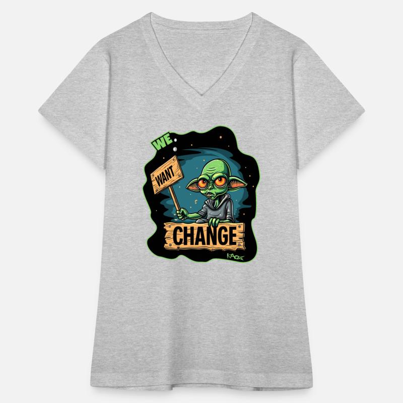 Fed Up Green Martian Alien Protest: We Want Change